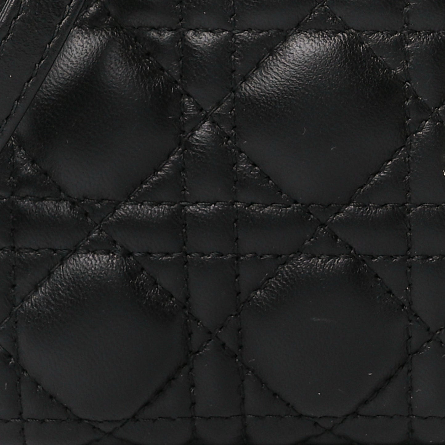Lambskin Cannage Micro Lady Dior Black