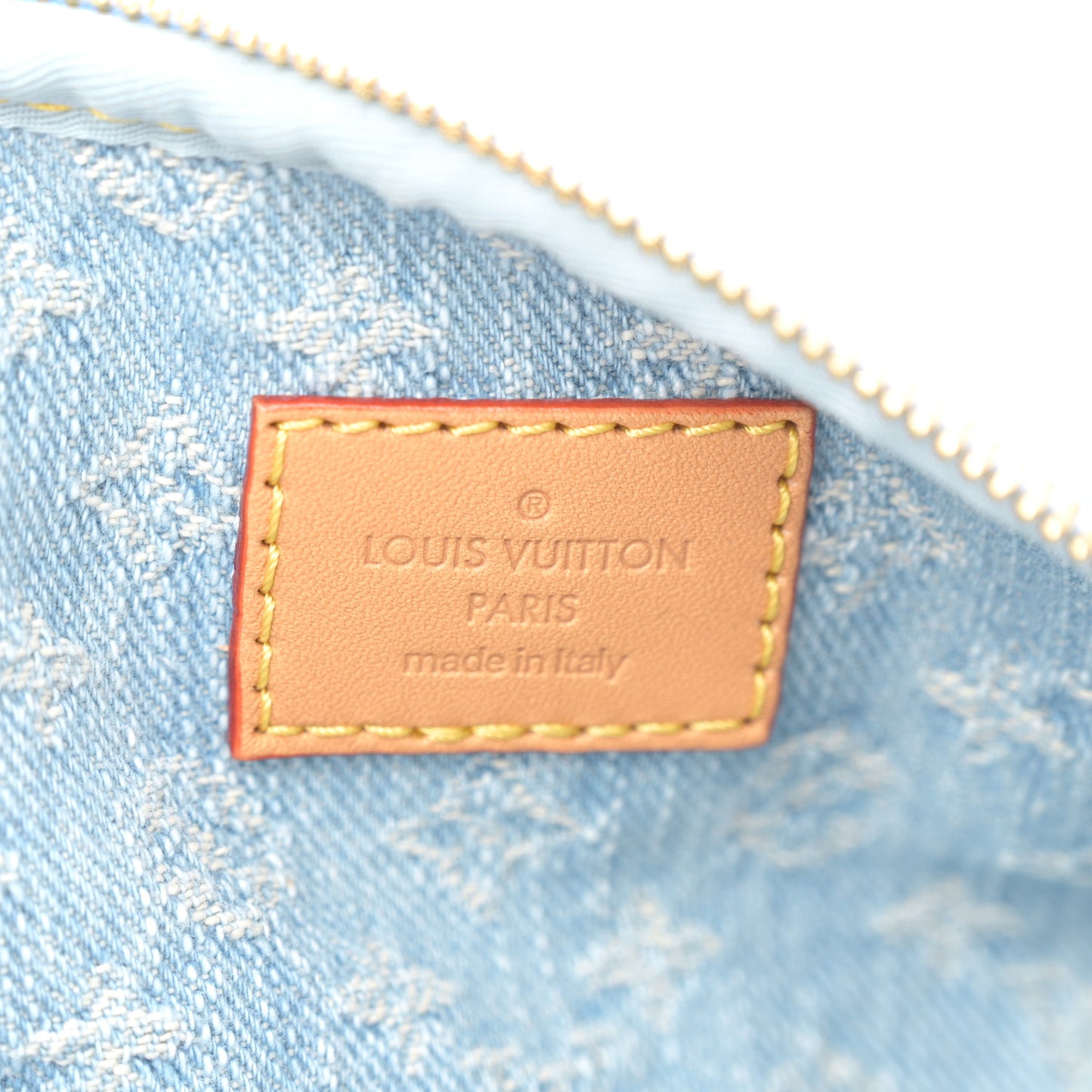 Monogram Denim Mini Bumbag Sky Blue
