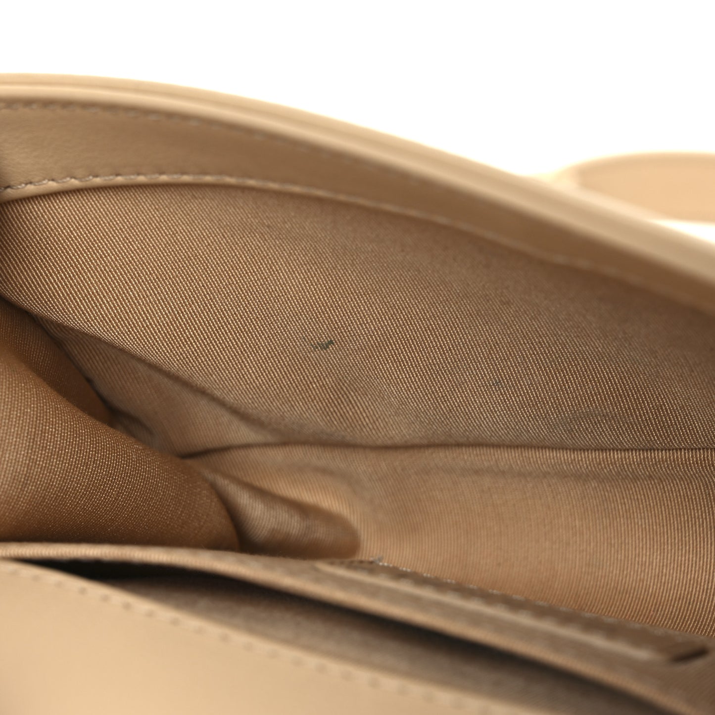 Calfskin Quilted Small Boy Flap Beige