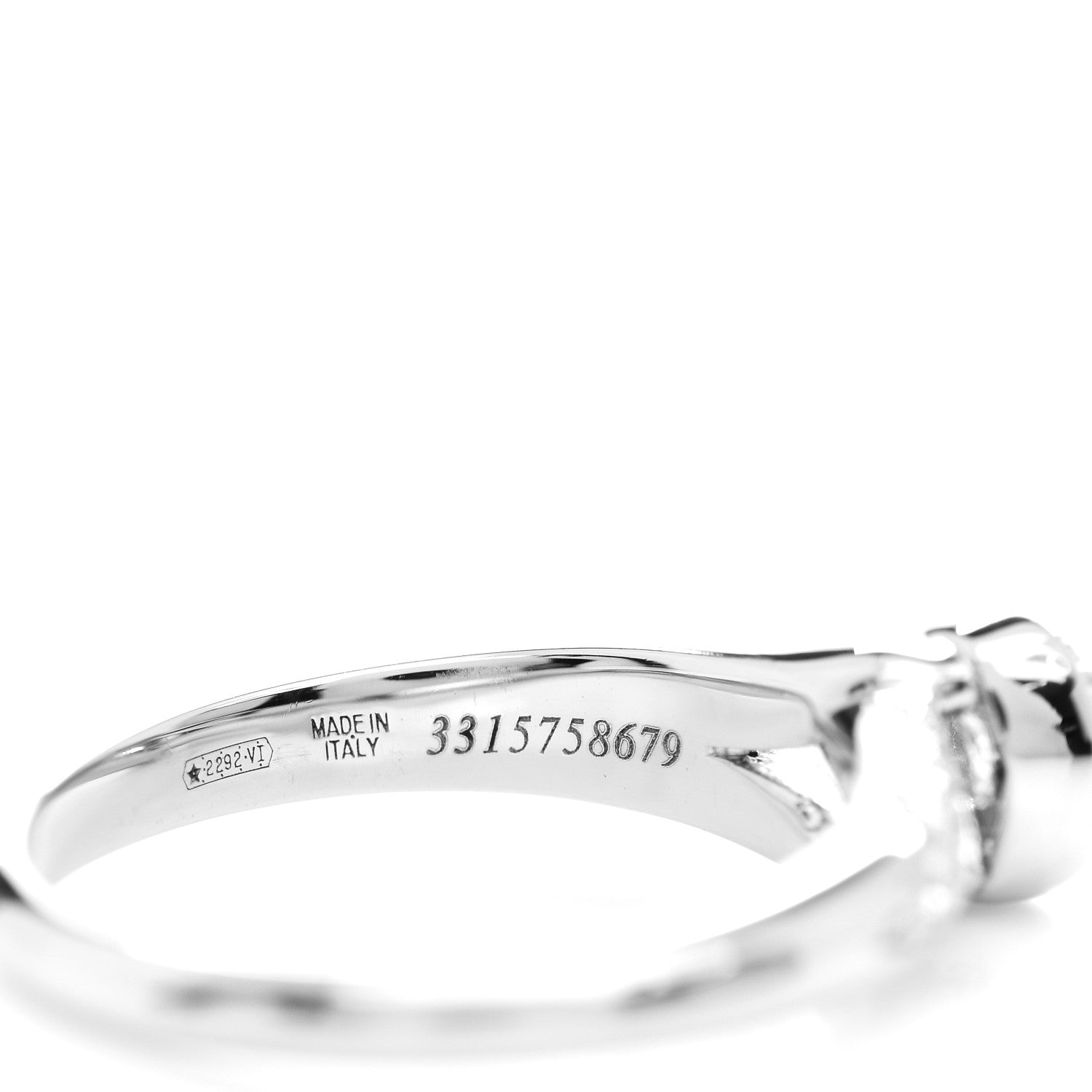 Bulgari Platinum Diamond .21ct Incontro D'amore Solitaire Engagement Ring 47 4.25 5 of 6