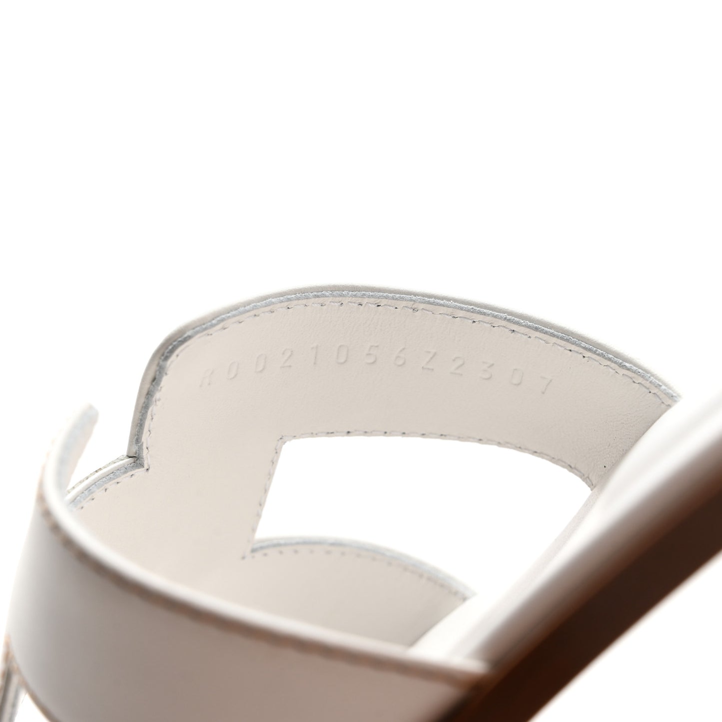 Box Calfskin Oran Sandals 38.5 White
