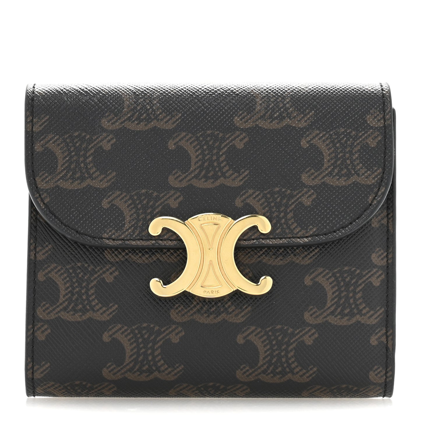 Triomphe Canvas Small Triomphe Wallet Tan