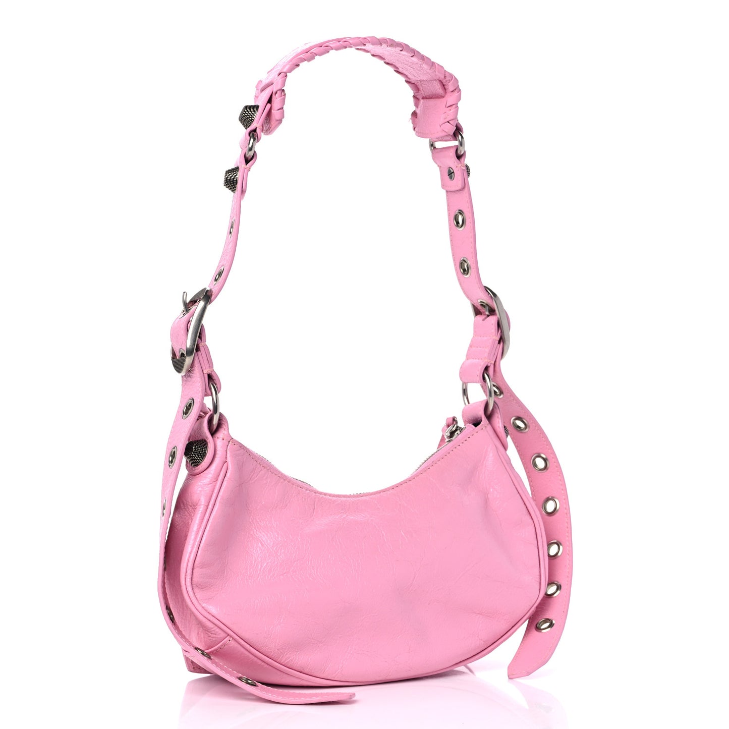 Agneau Arena Le Cagole Shoulder Bag XS Candy Pink