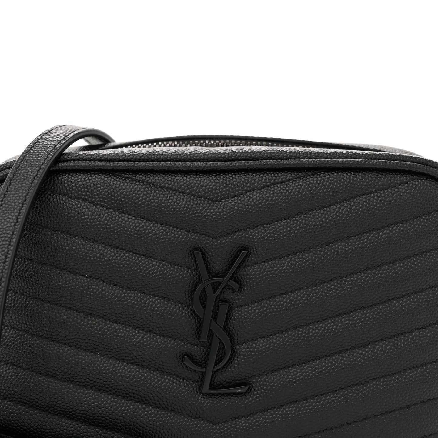 Grain De Poudre Matelasse Monochrome Monogram Mini Lou Camera Bag Black