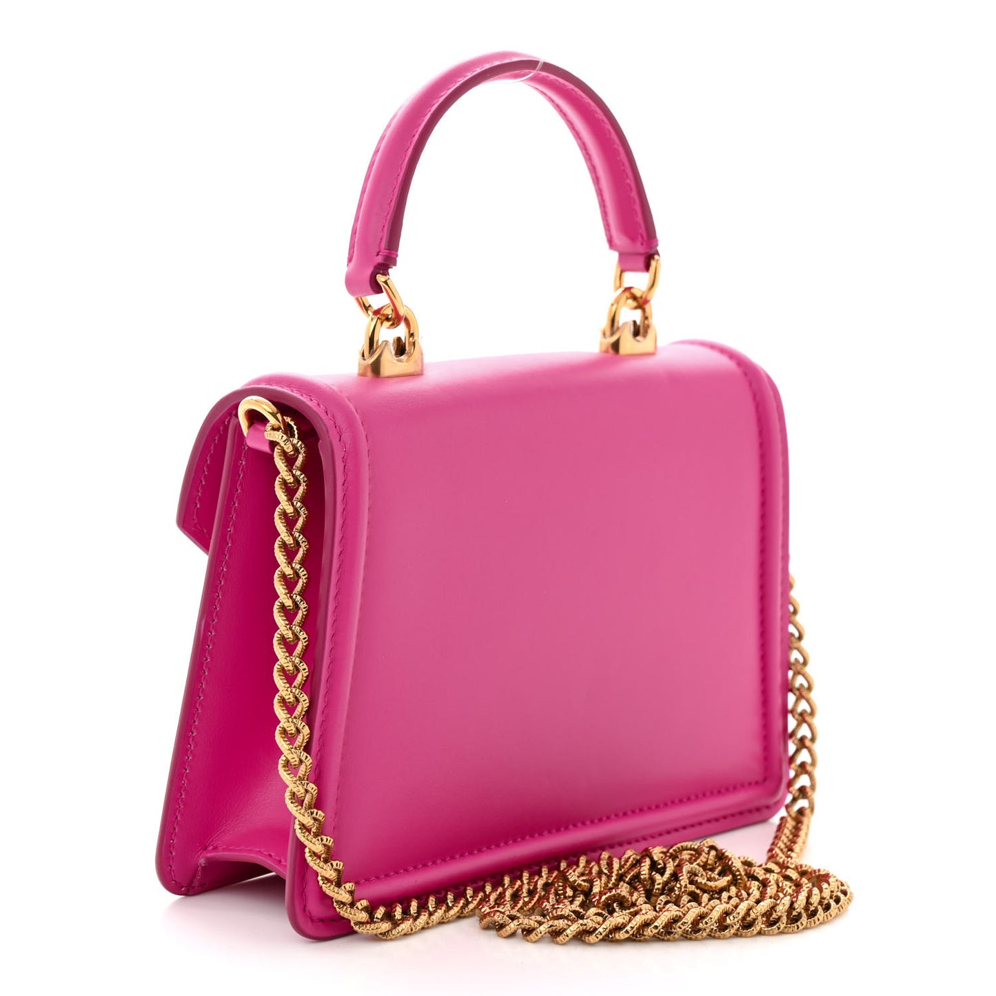 Smooth Calfskin Small Devotion Envelope Top Handle Bag Pink