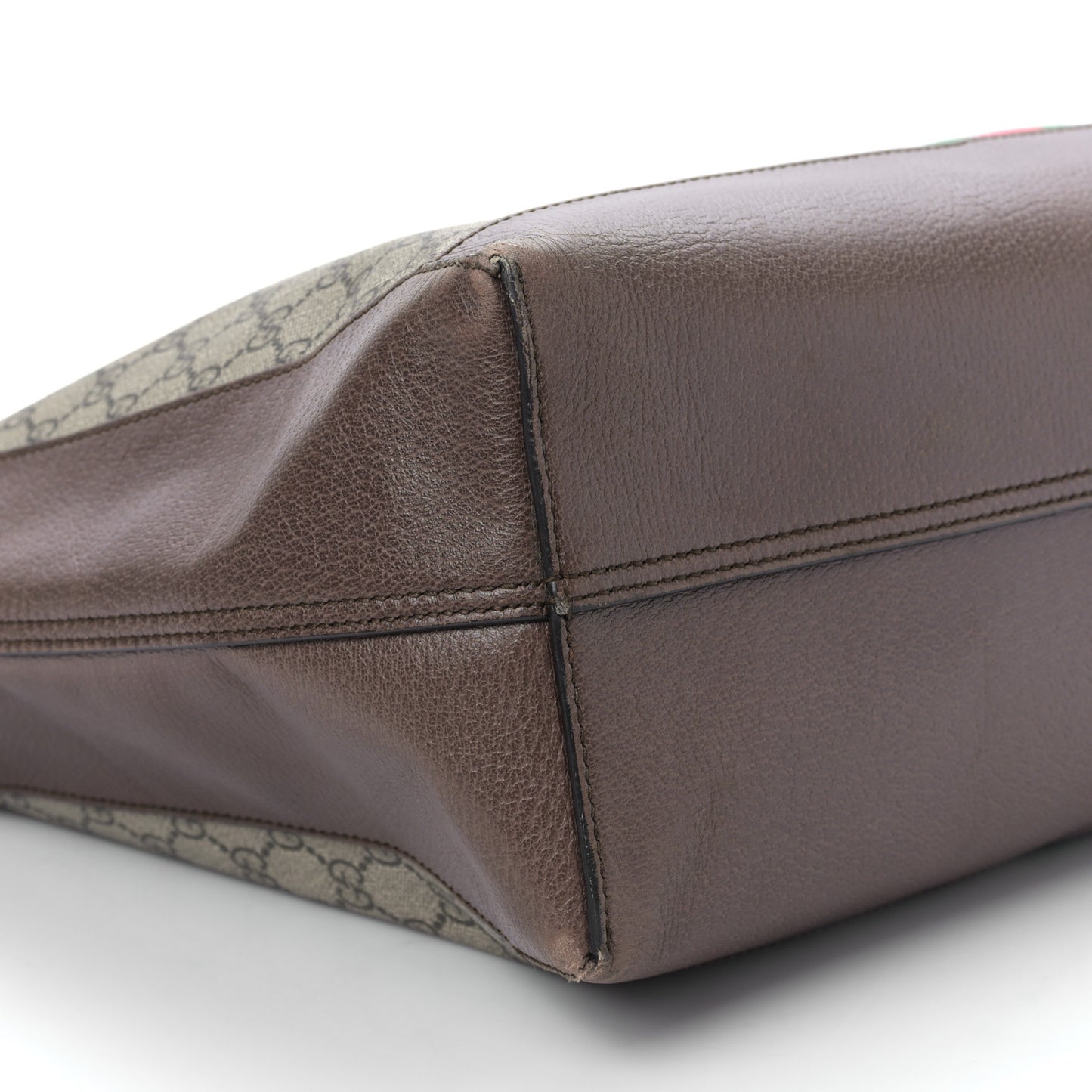 GG Supreme Monogram Web Ophidia Tote Brown