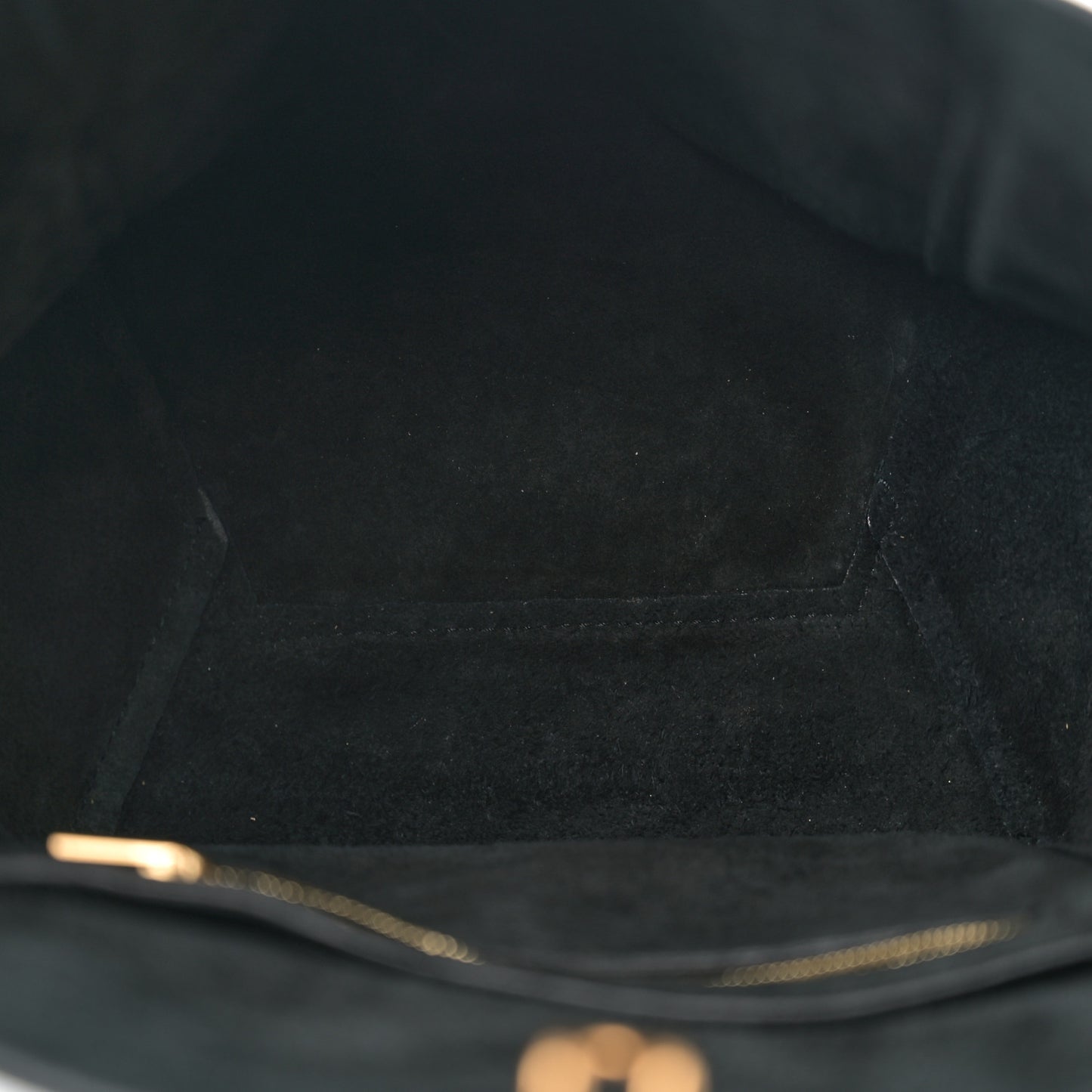 Soft Grained Calfskin Small Sangle Bucket Bag Black