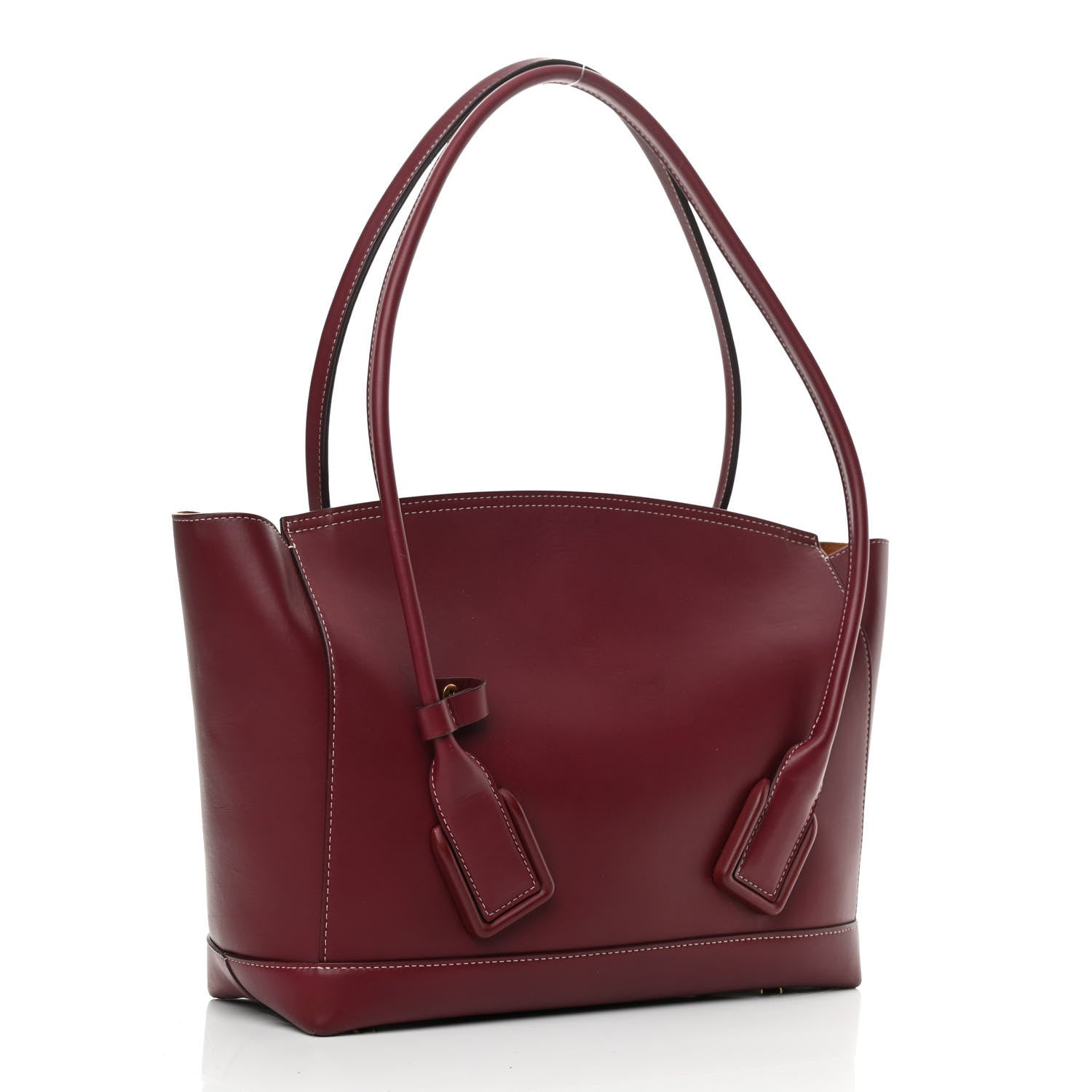 Bottega Veneta French Calfskin Maxi Intrecciato Medium Arco Bordeaux 3 of 10