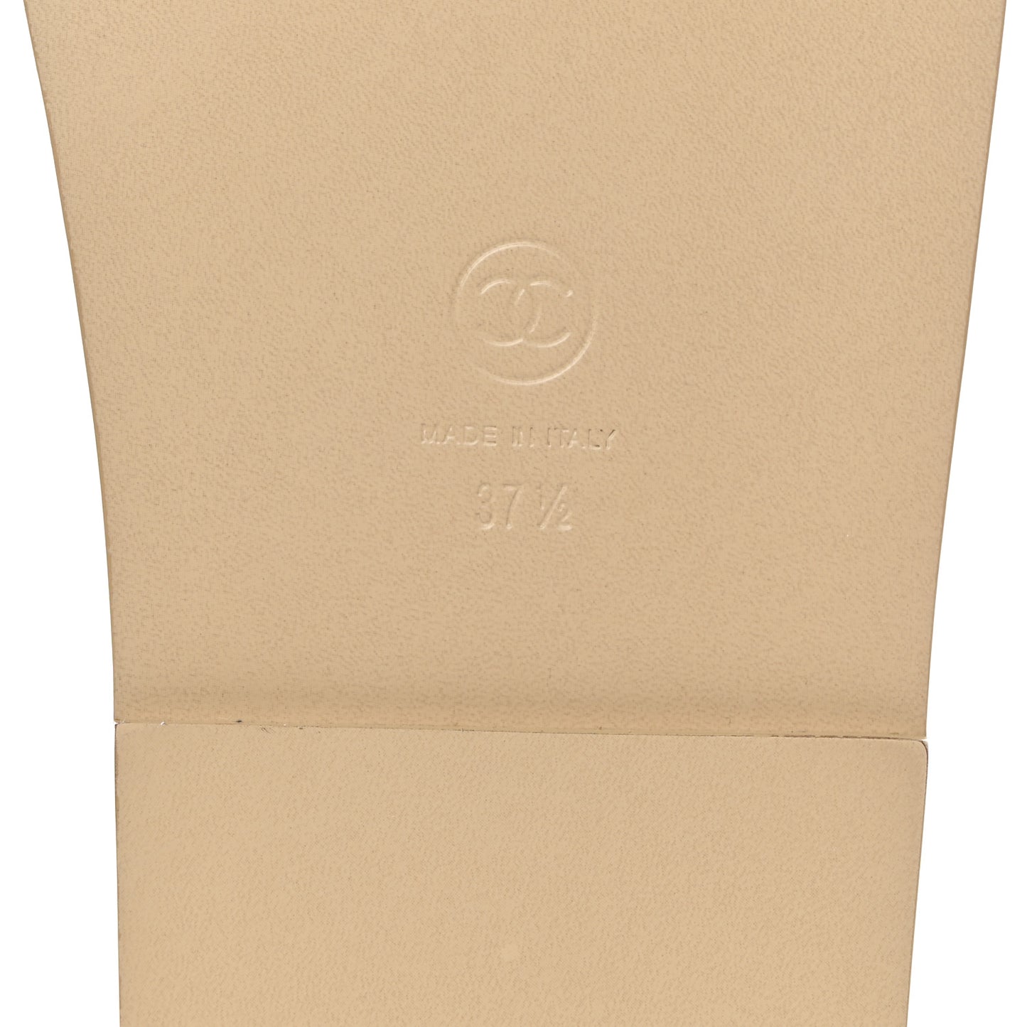 Crumpled Shiny Lambskin Velcro Dad Sandals 37.5 Beige