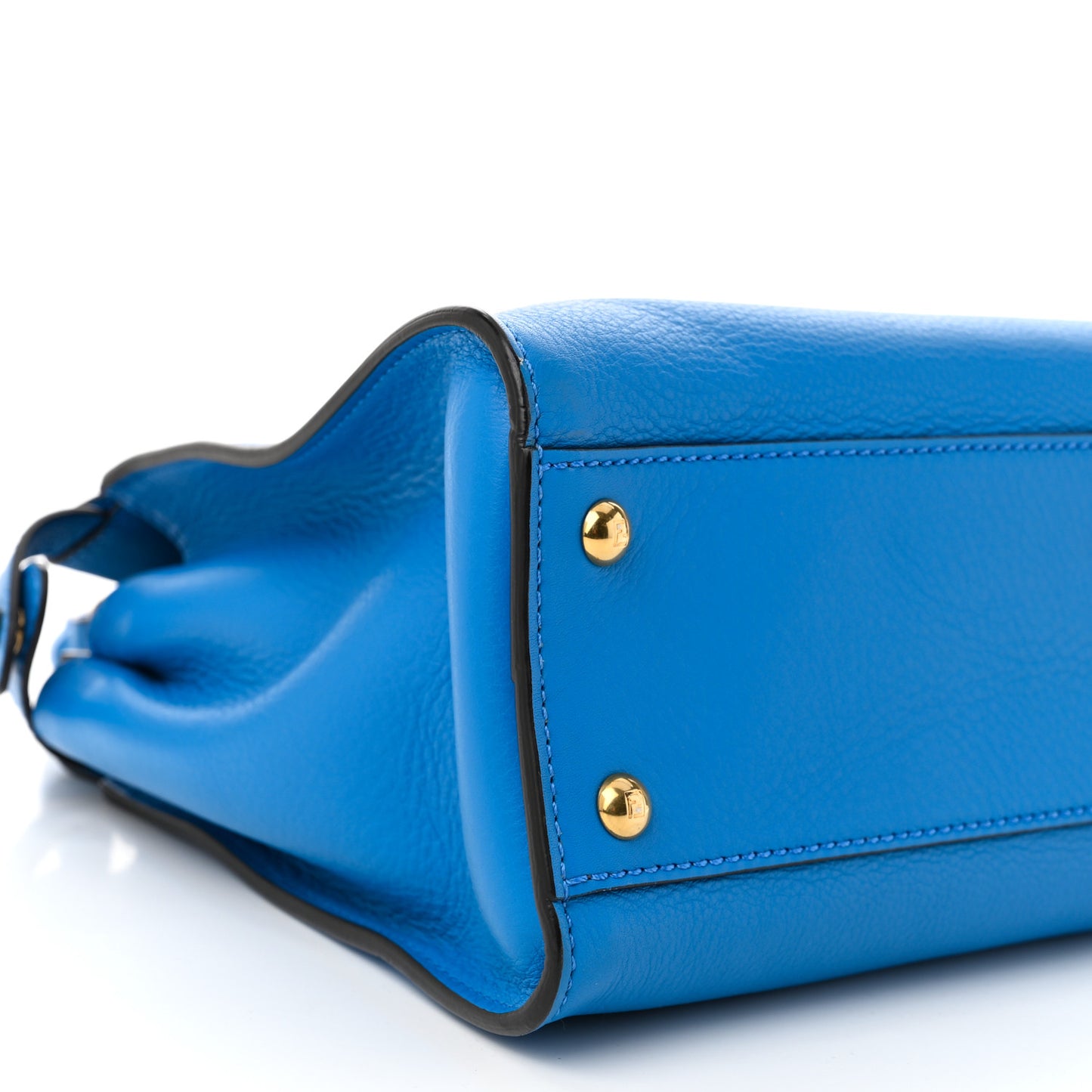 Vitello Seta Medium Peekaboo Iconic Satchel Blue Royal