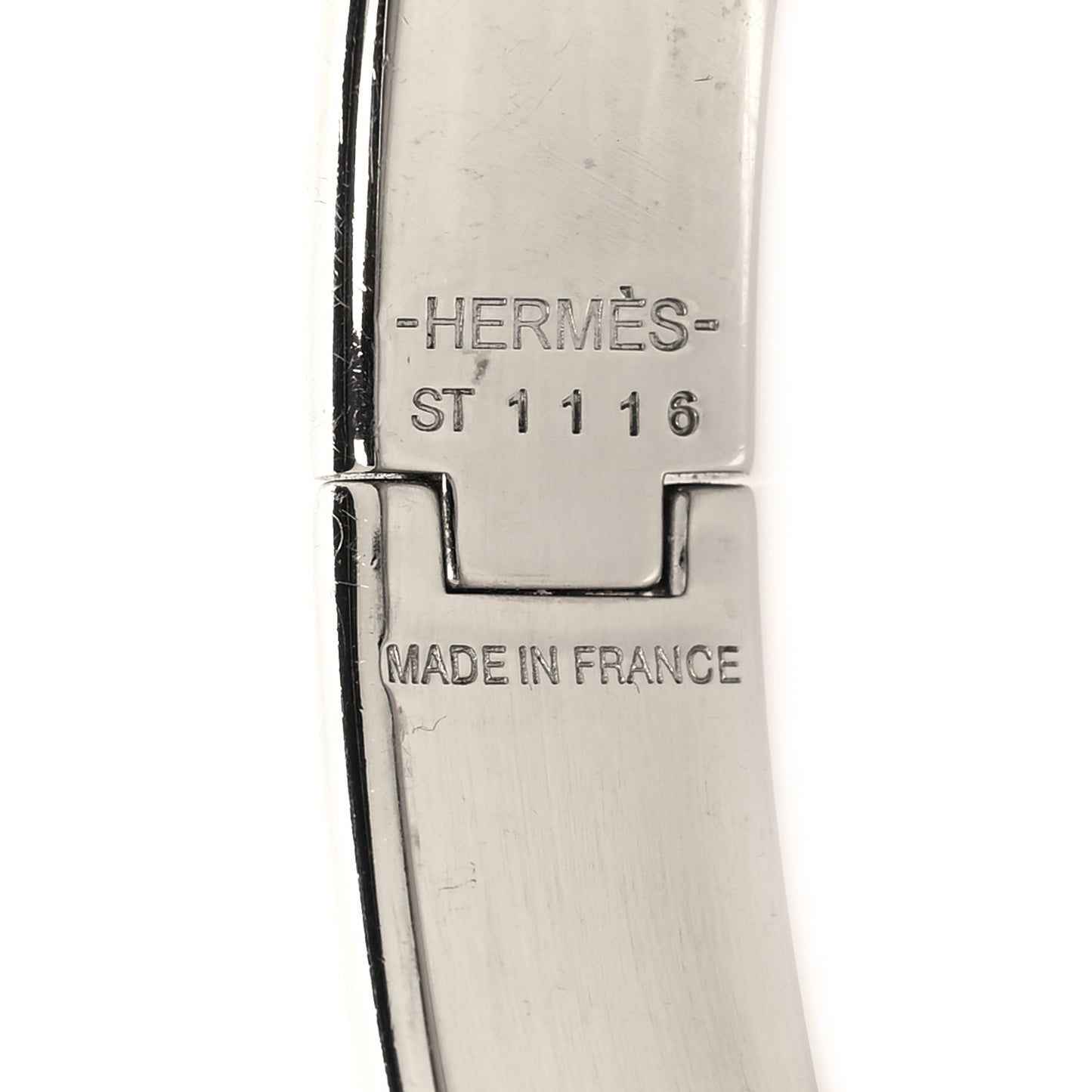 Enamel Narrow Clic Clac H Bracelet PM Jaune Madras
