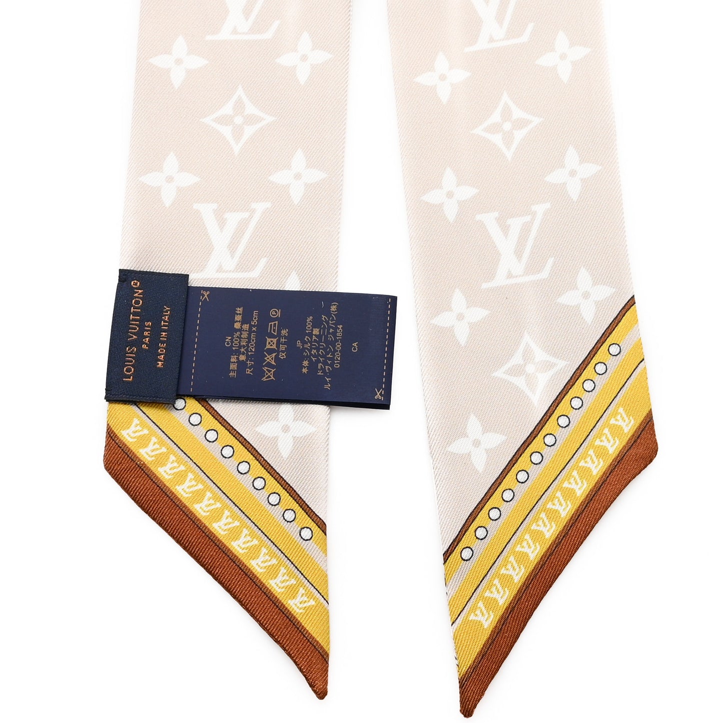 Silk Ultimate Monogram Bandeau Beige Clair