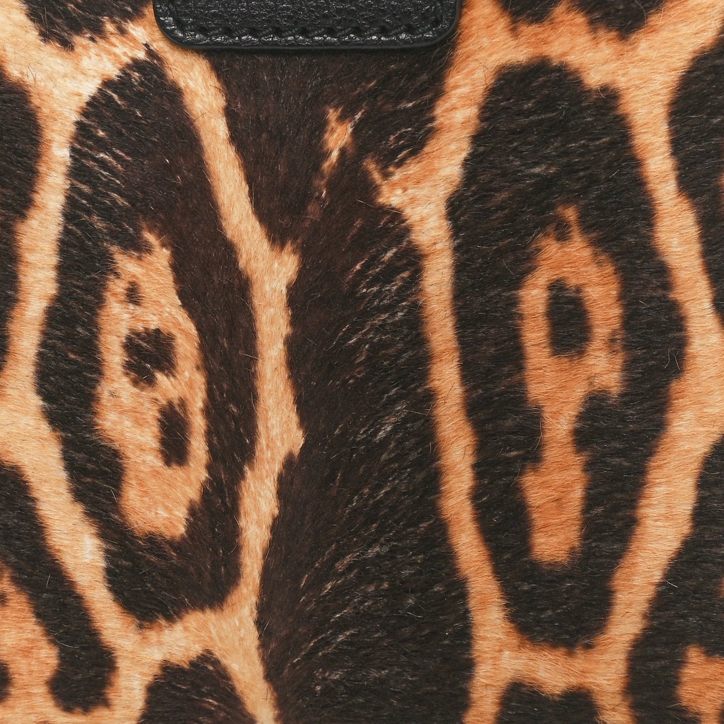 Pony Hair Leopard Print Y Ligne Clutch