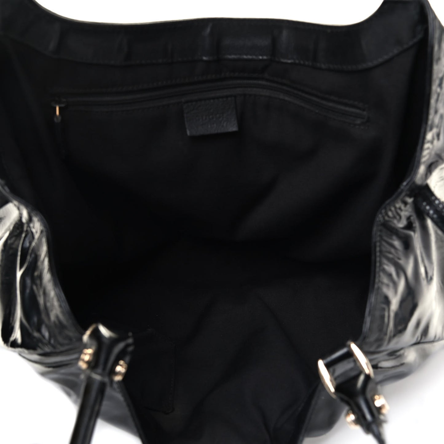 Patent D Ring Large Hobo Black