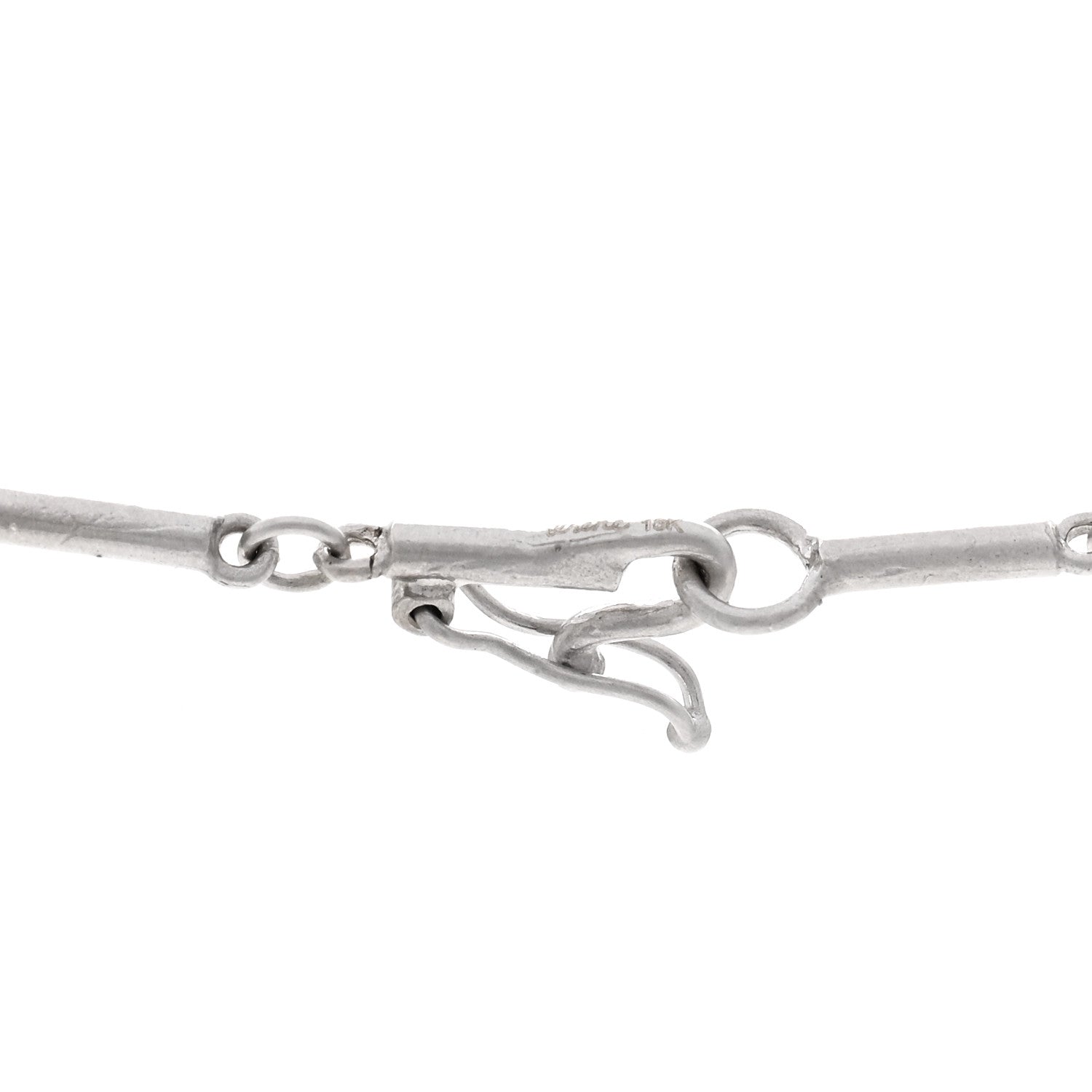 Irene Neuwirth 18K White Gold Aquamarine Diamond Flower Necklace 4 of 5