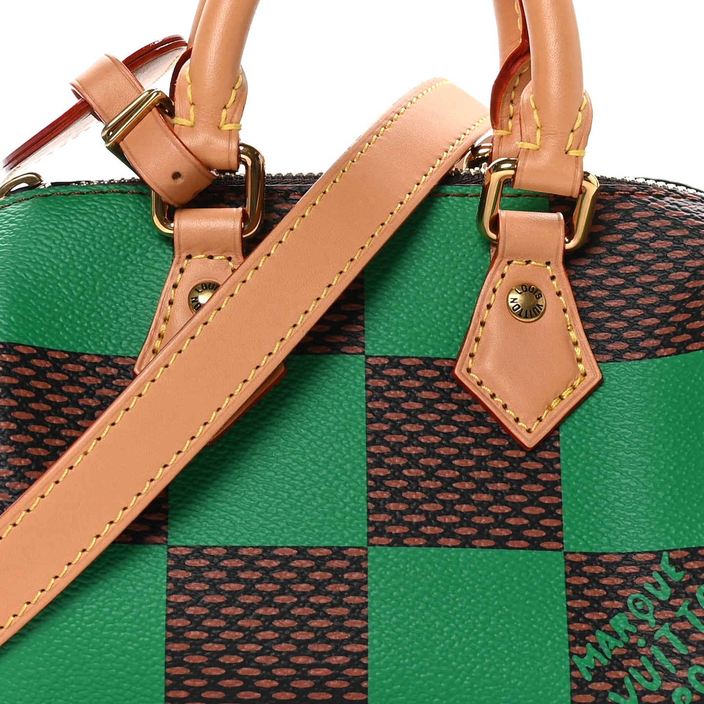 Damier Pop Speedy Bandouliere 18 Green