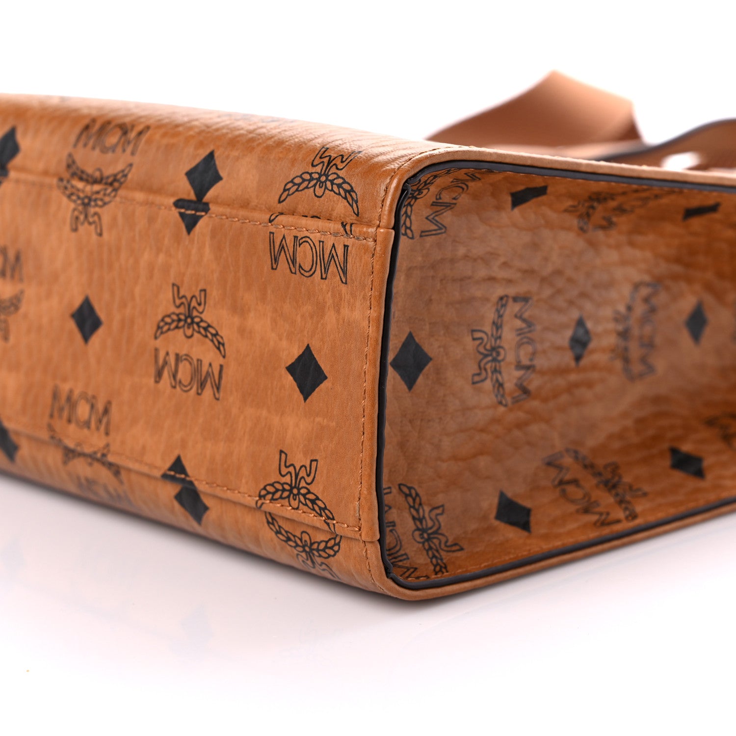 MCM Visetos Aren X-Mini Tote Cognac 7 of 13