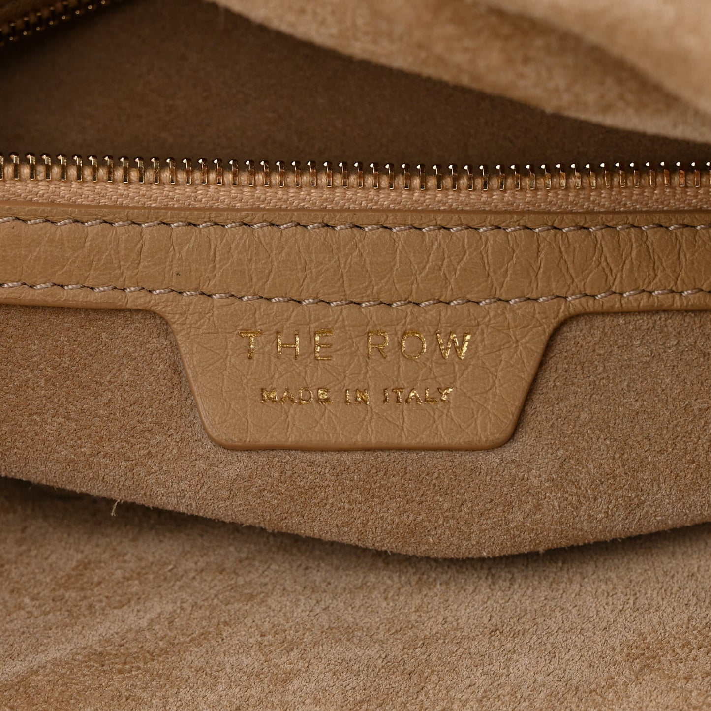 Grained Calfskin Avery Flap Messenger Bag Beige