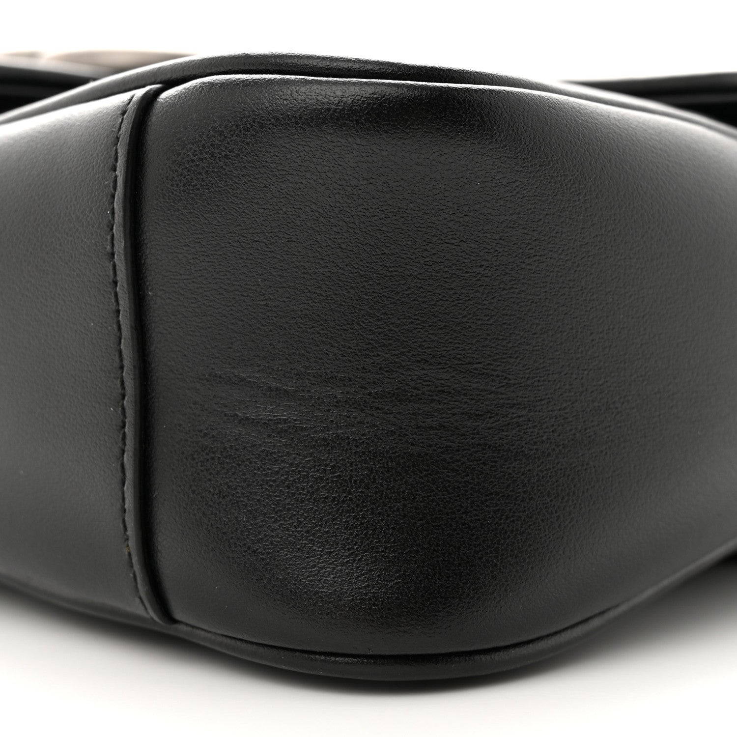 Gucci Calfskin Matelasse Aria Small GG Marmont Shoulder Bag Black 10 of 10