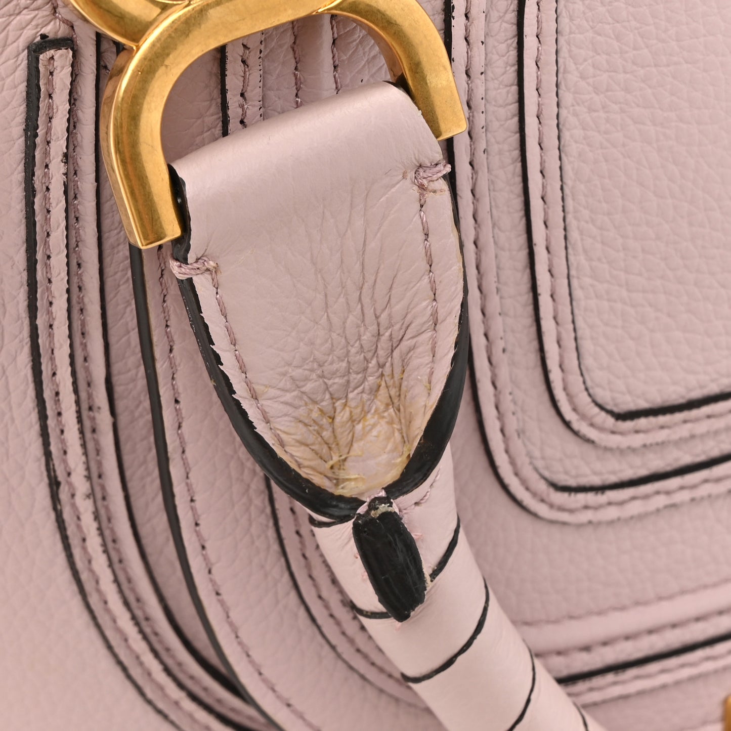 Calfskin Small Marcie Satchel Misty Lavender
