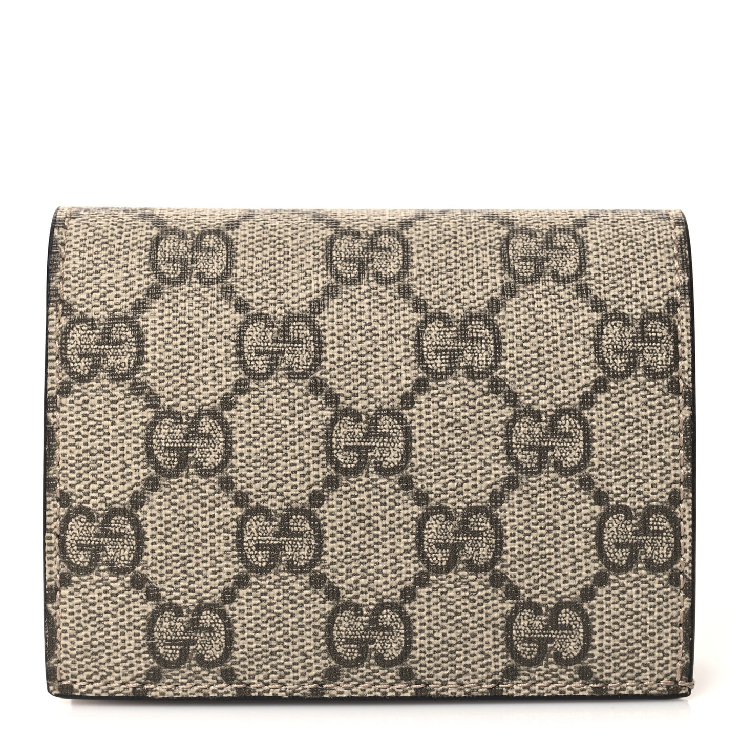 GG Supreme Monogram Card Case Beige