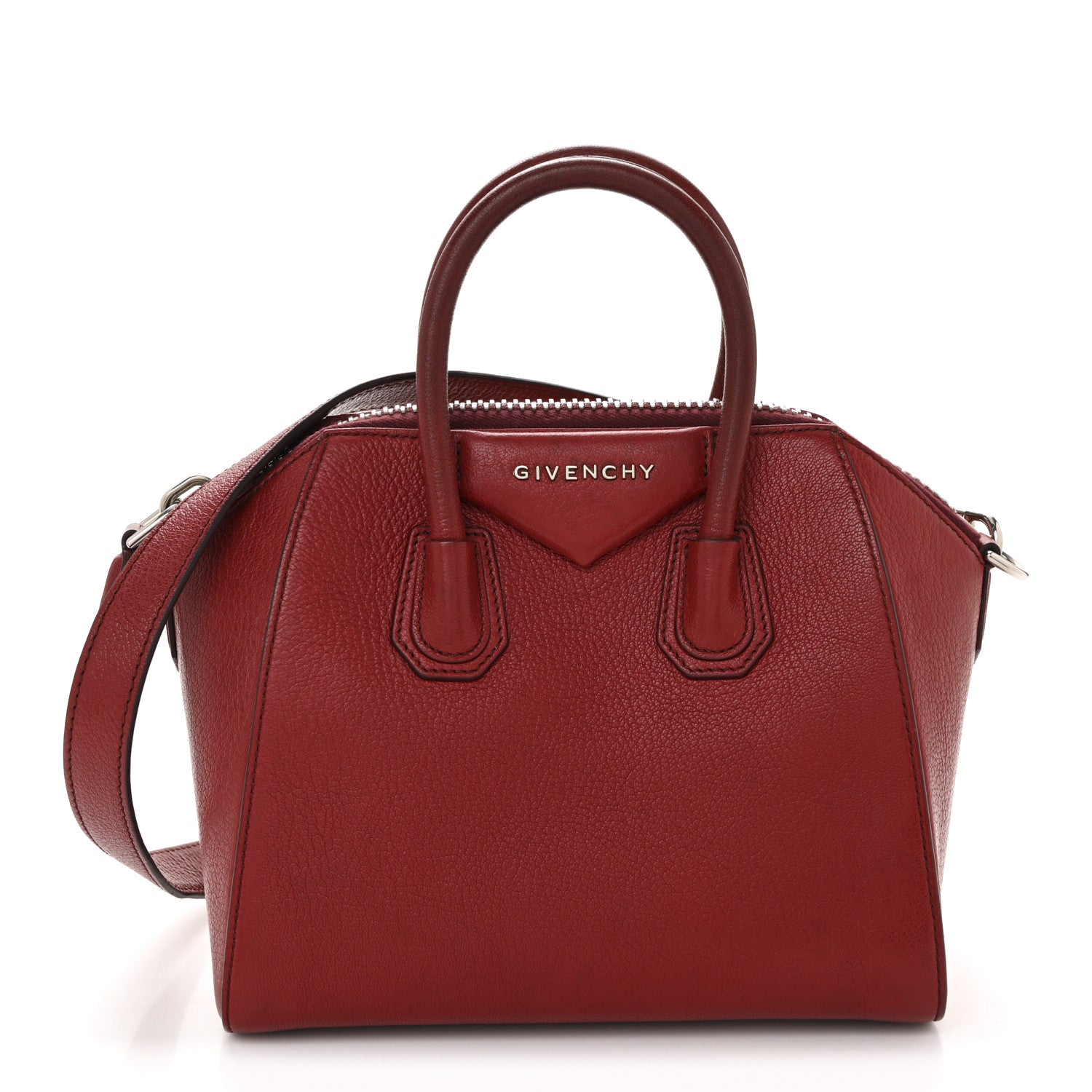 Givenchy Sugar Goatskin Mini Antigona Red 1806621 – FASHIONPHILE