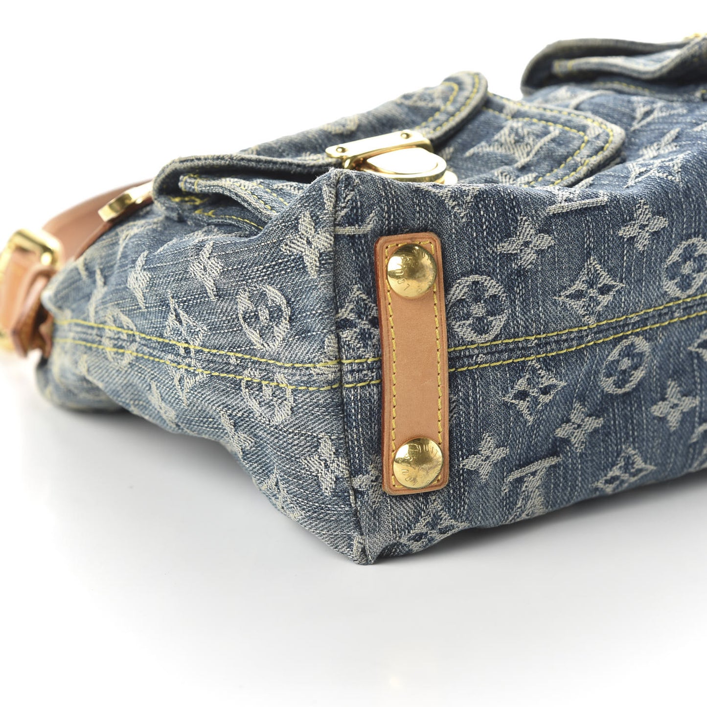 Monogram Denim Baggy PM Blue