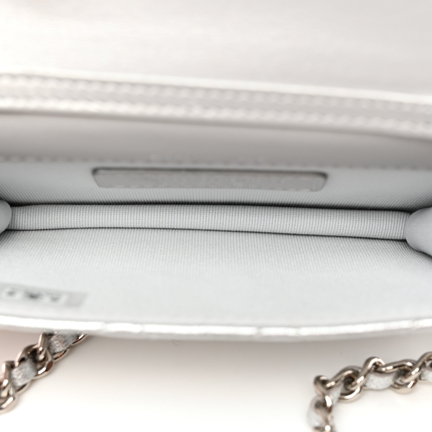 Chanel Metallic Goatskin Quilted Star Flap Waist Belt Bag Silver 5 of 12
