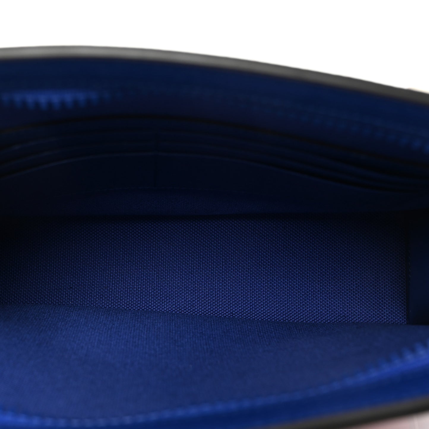 New Shanghai Calfskin Interlocking G Logo Wristlet Pouch Cobalt Blue Orange