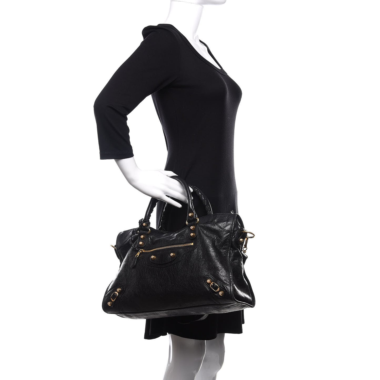Agneau Giant 12 Gold Hardware City Black
