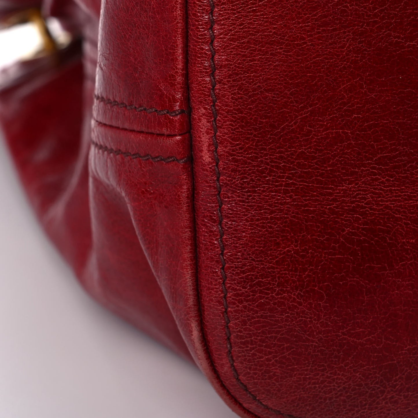 Vitello Shine Tote Red