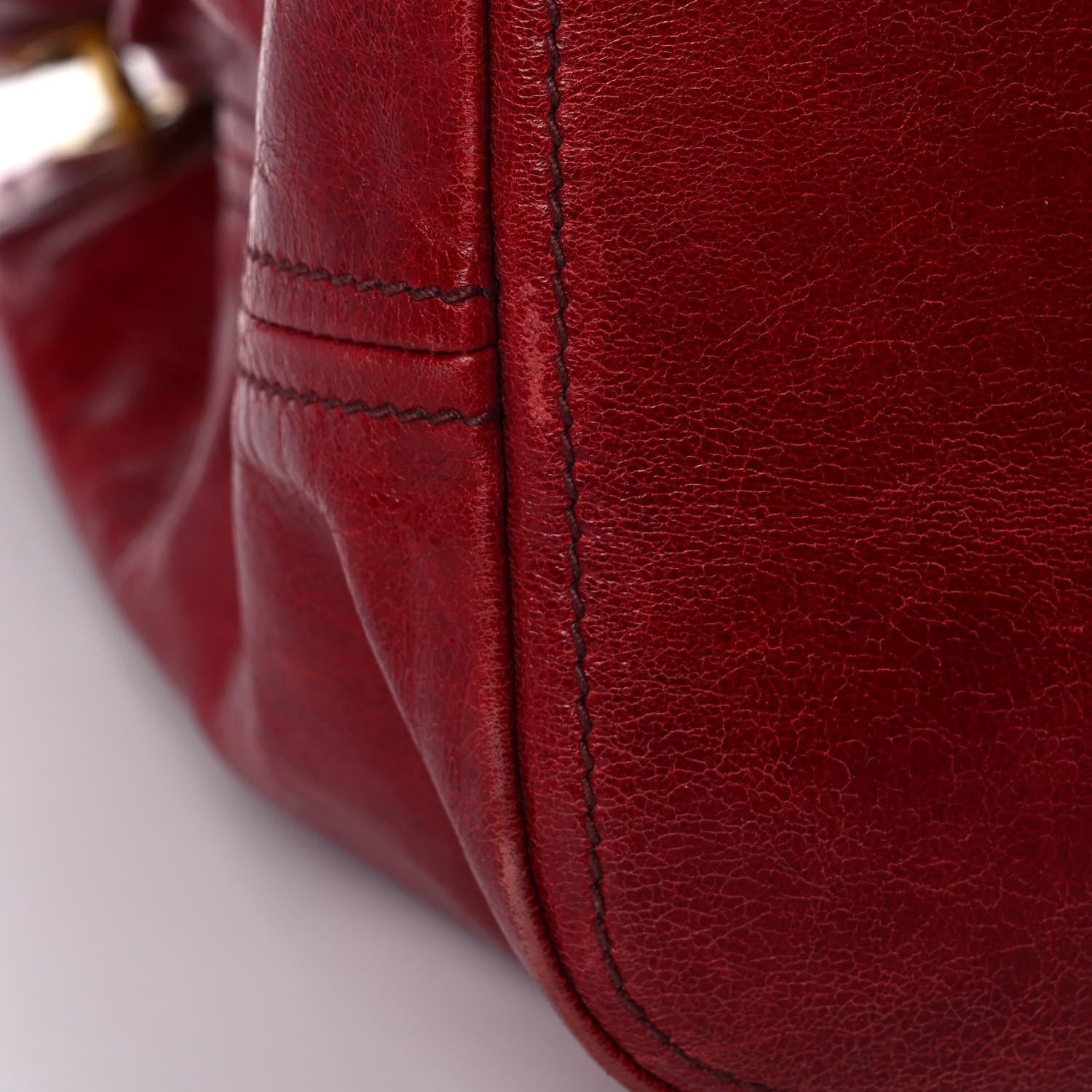 Prada Vitello Shine Tote Red 13 of 13