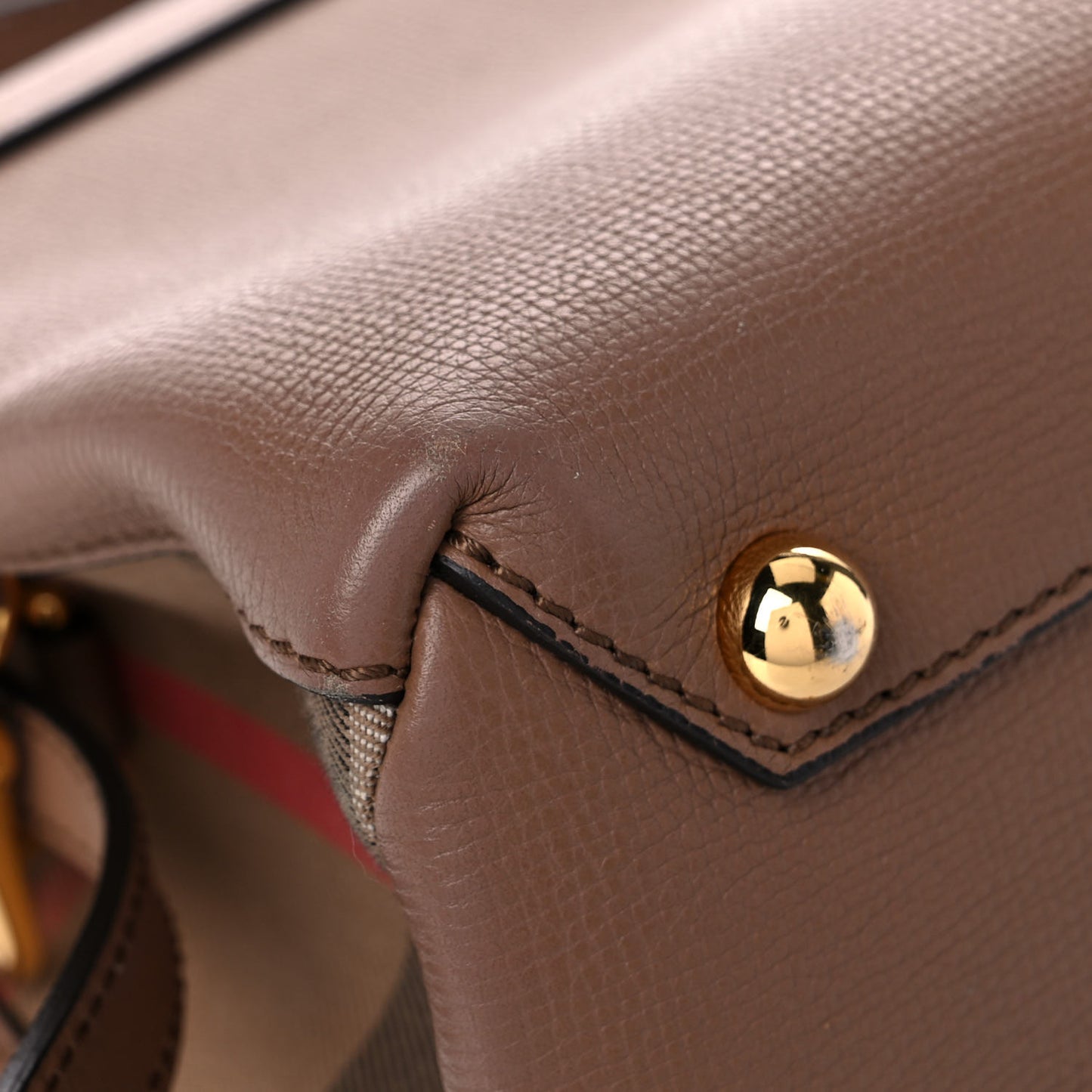 Derby Calfskin House Check Small Camberley Dark Sand