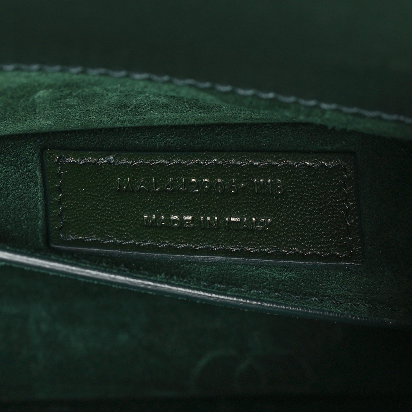 Calfskin Medium Monogram Sunset New Vert Fonce