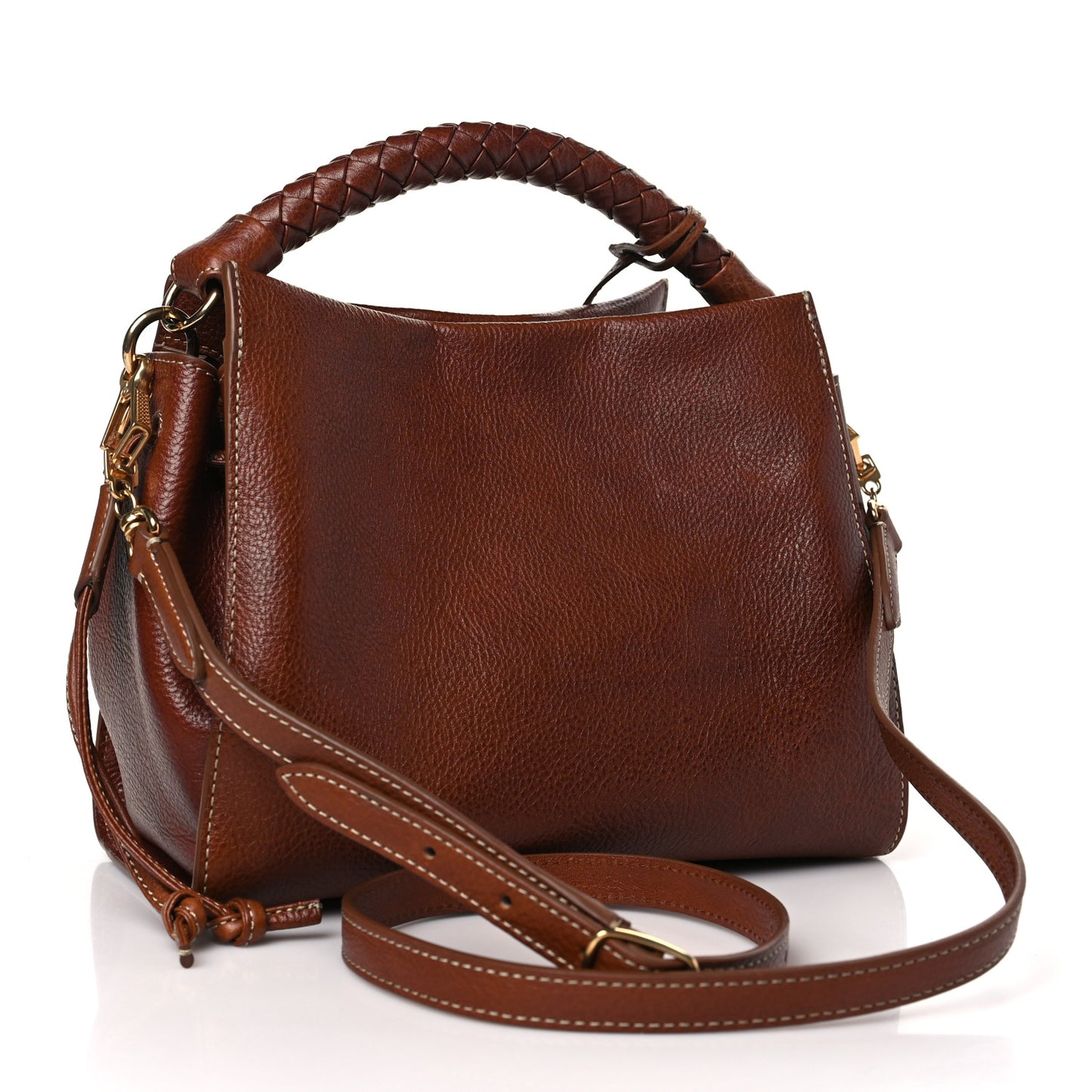 Heavy Grain Small Iris Tote Oak