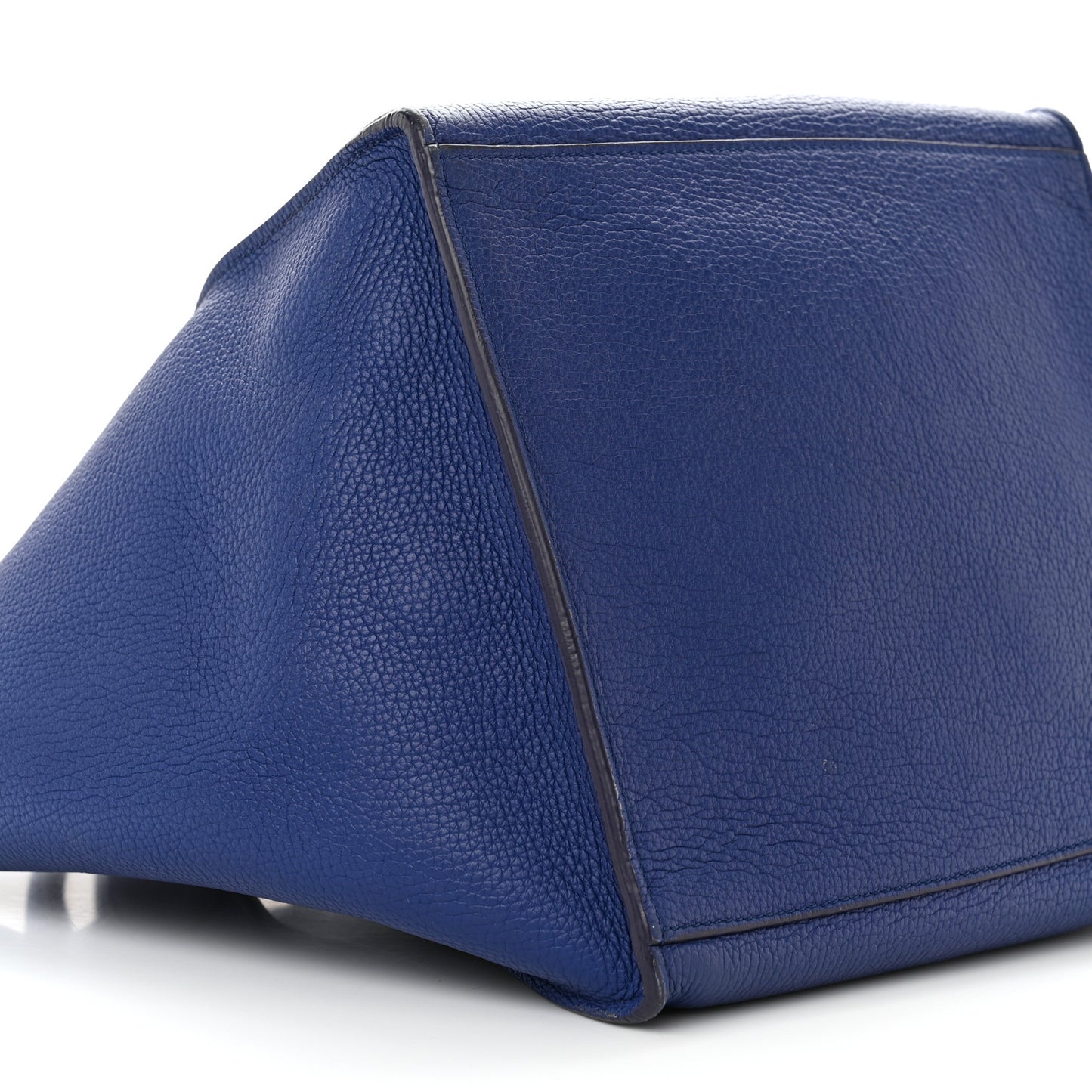 Supple Grained Calfskin Small Big Bag Cobalt
