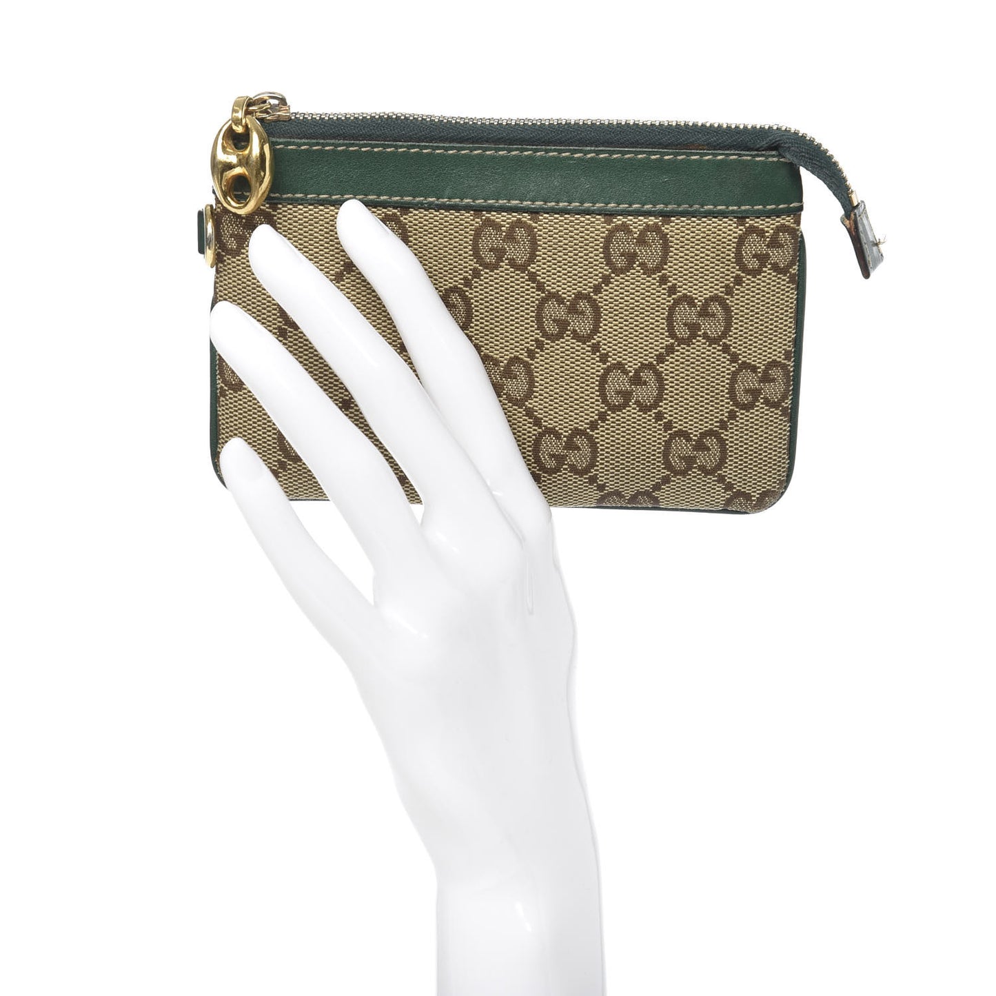 Monogram Small Zip Pouch Green