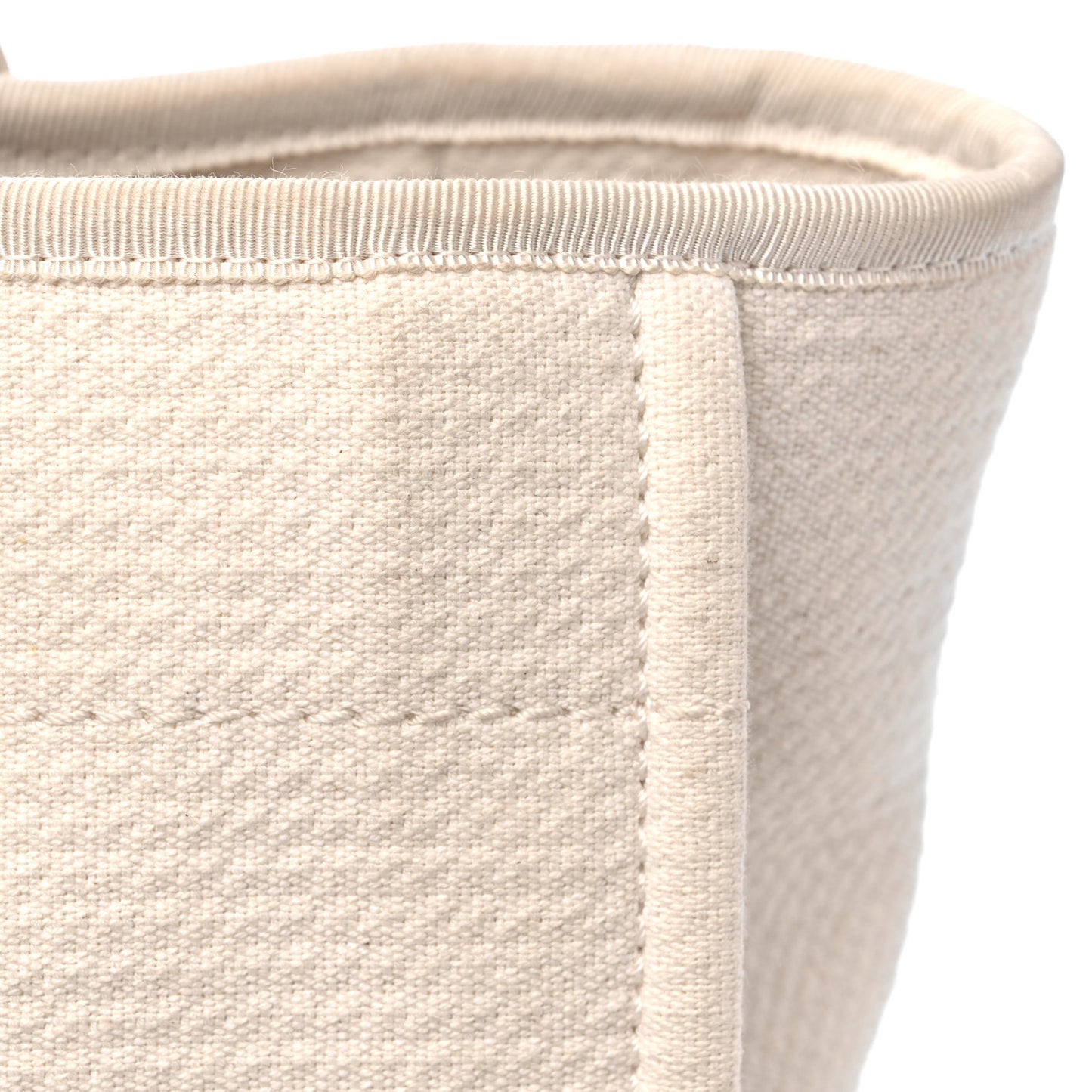 Mixed Fibers Small Deauville Tote White