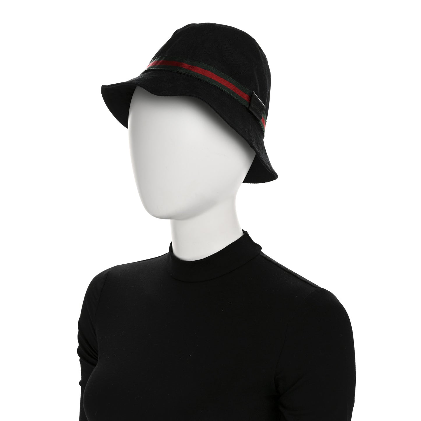 Monogram Web Bucket Hat M Black