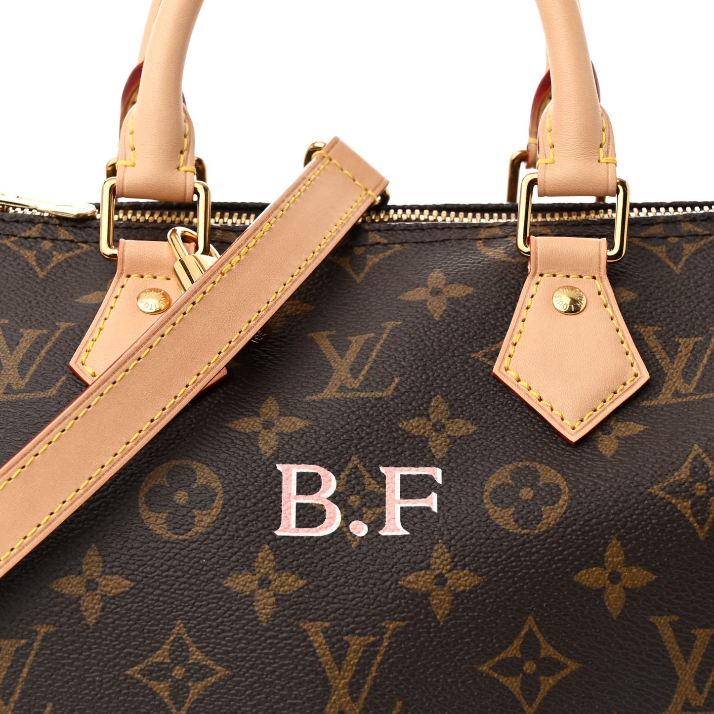 Monogram My LV Heritage Speedy Bandouliere 25 Light Pink White