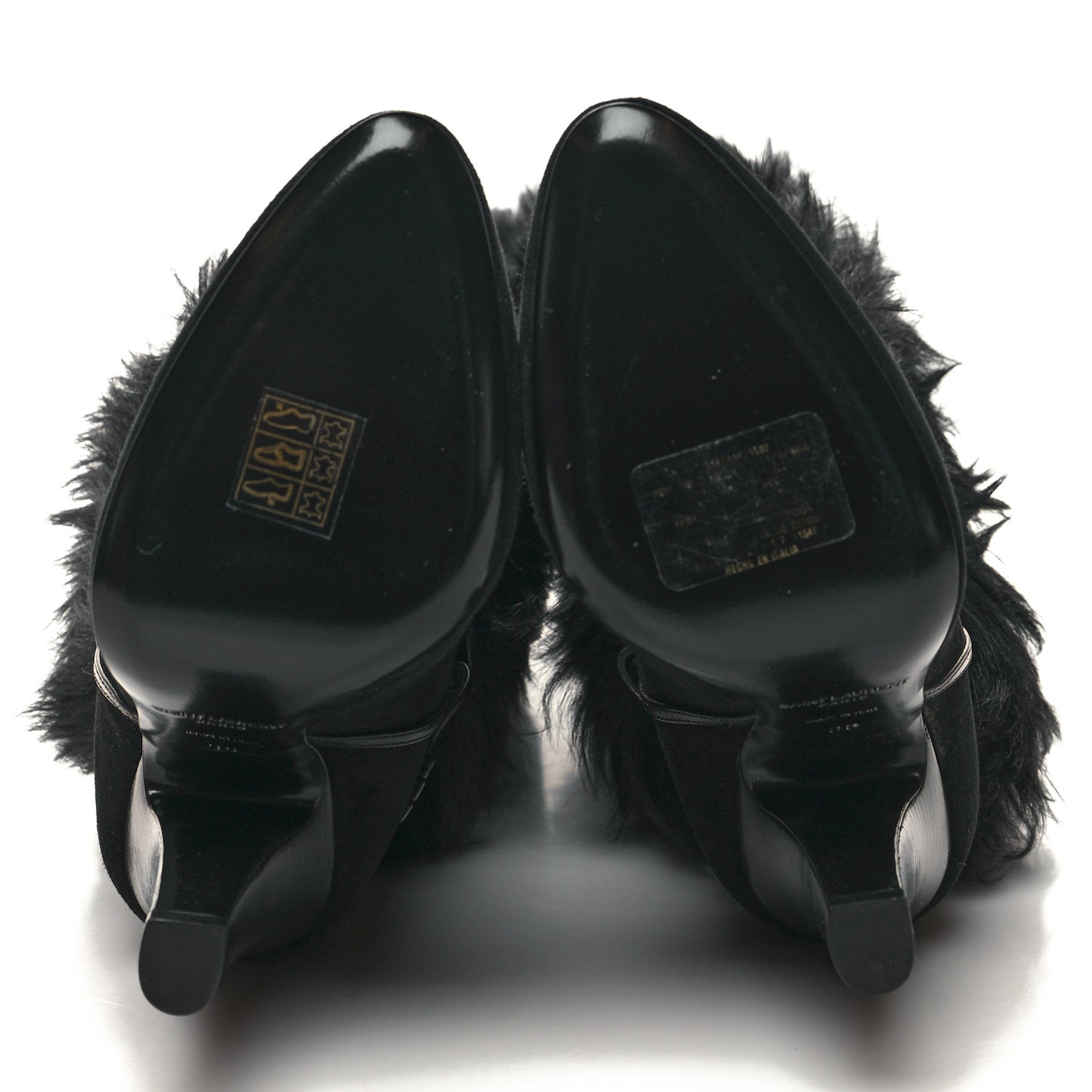 Suede Faux Fur Jokull 105 Over The Knee Boots 38 Black
