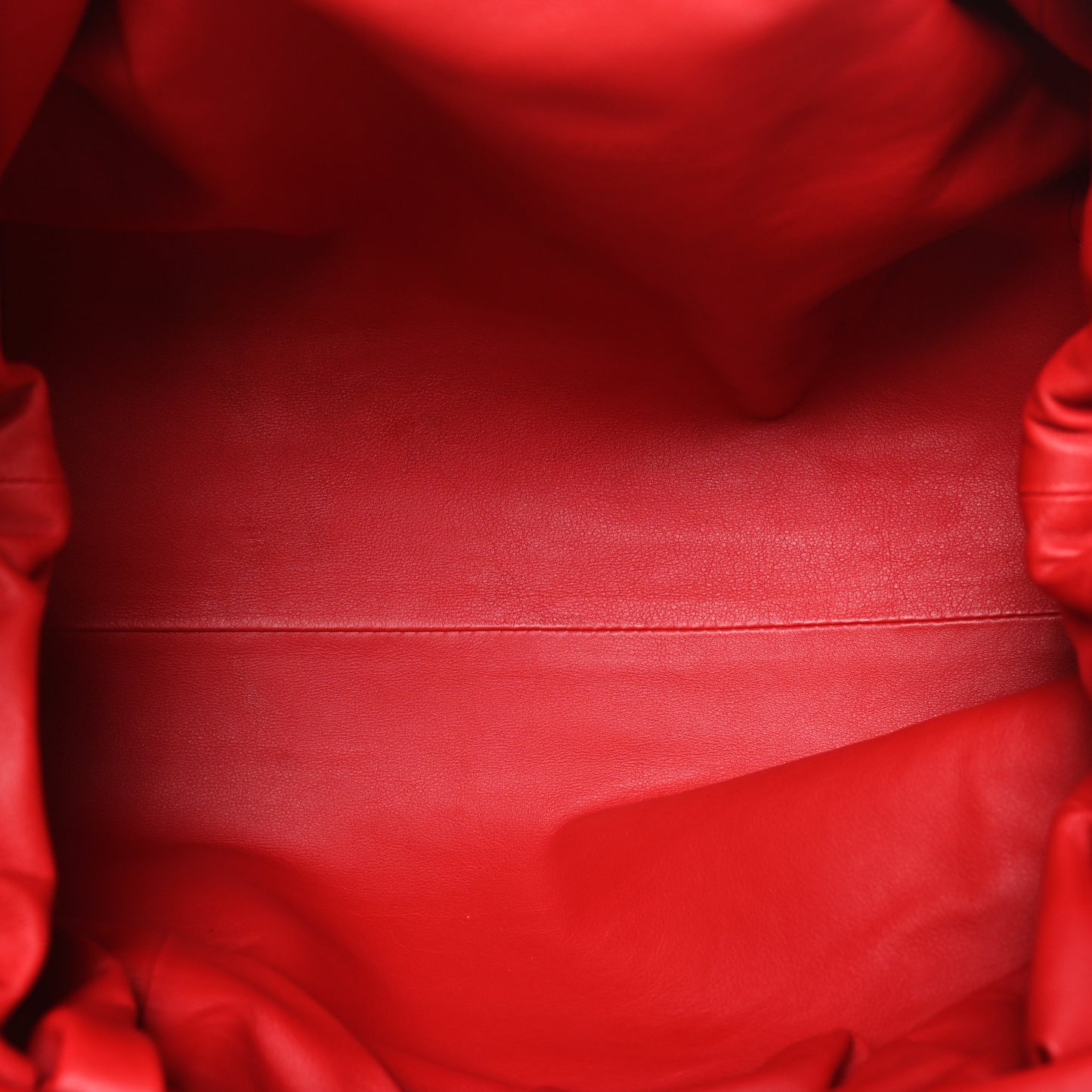 Smooth Butter Calf The Pouch Oversized Clutch Bright Red