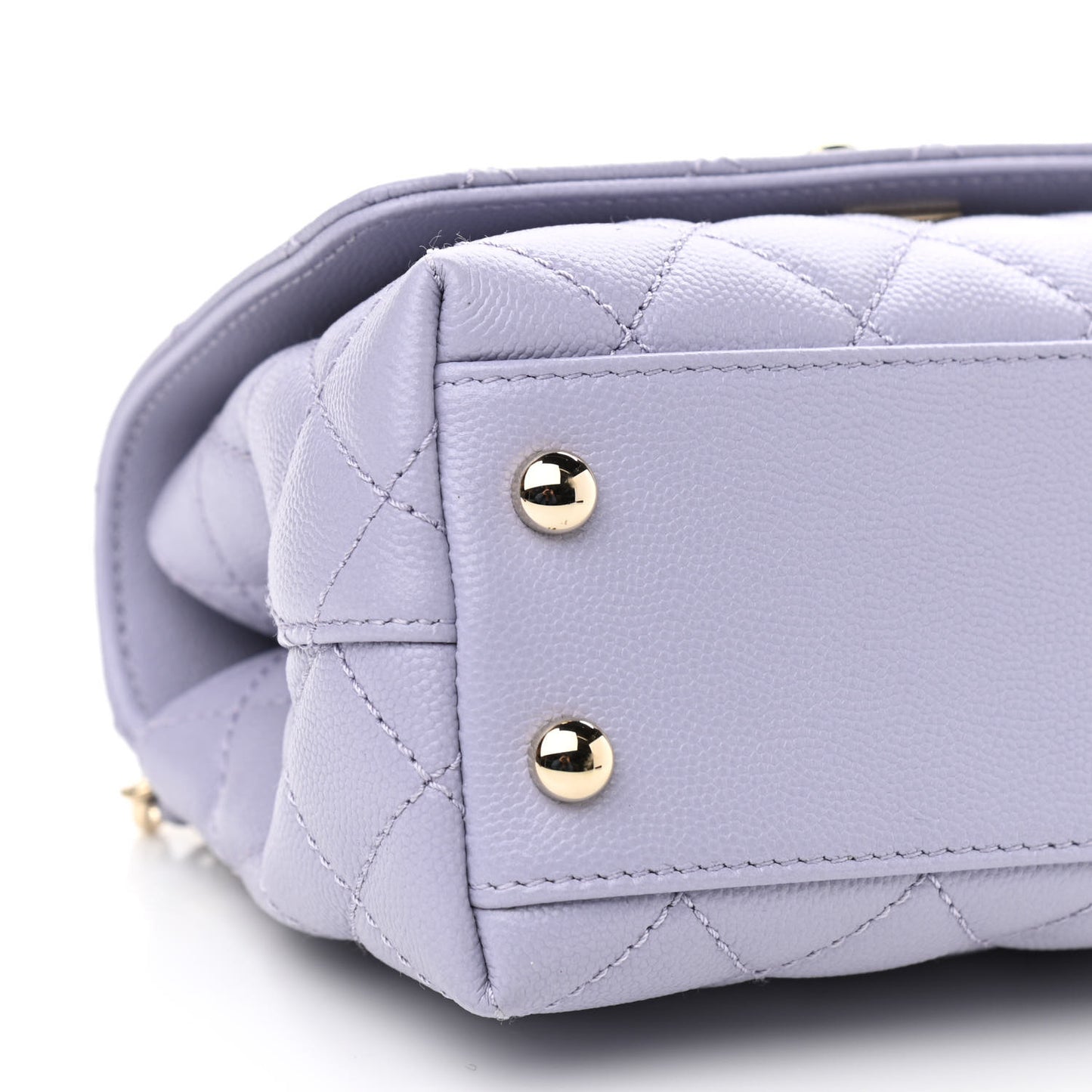 Caviar Quilted Extra Mini Coco Handle Flap Light Purple