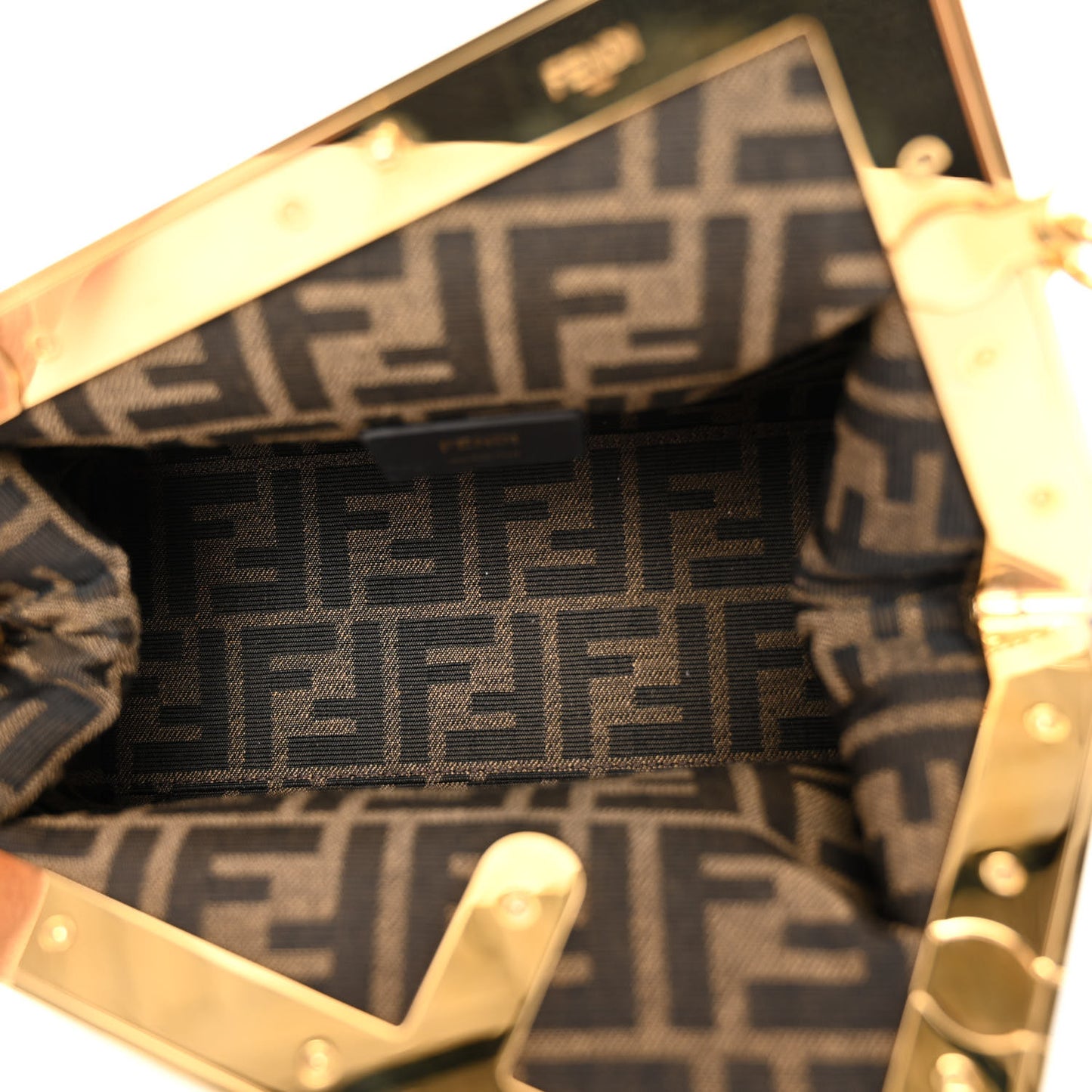 Shiny Nappa Small Fendi First Black