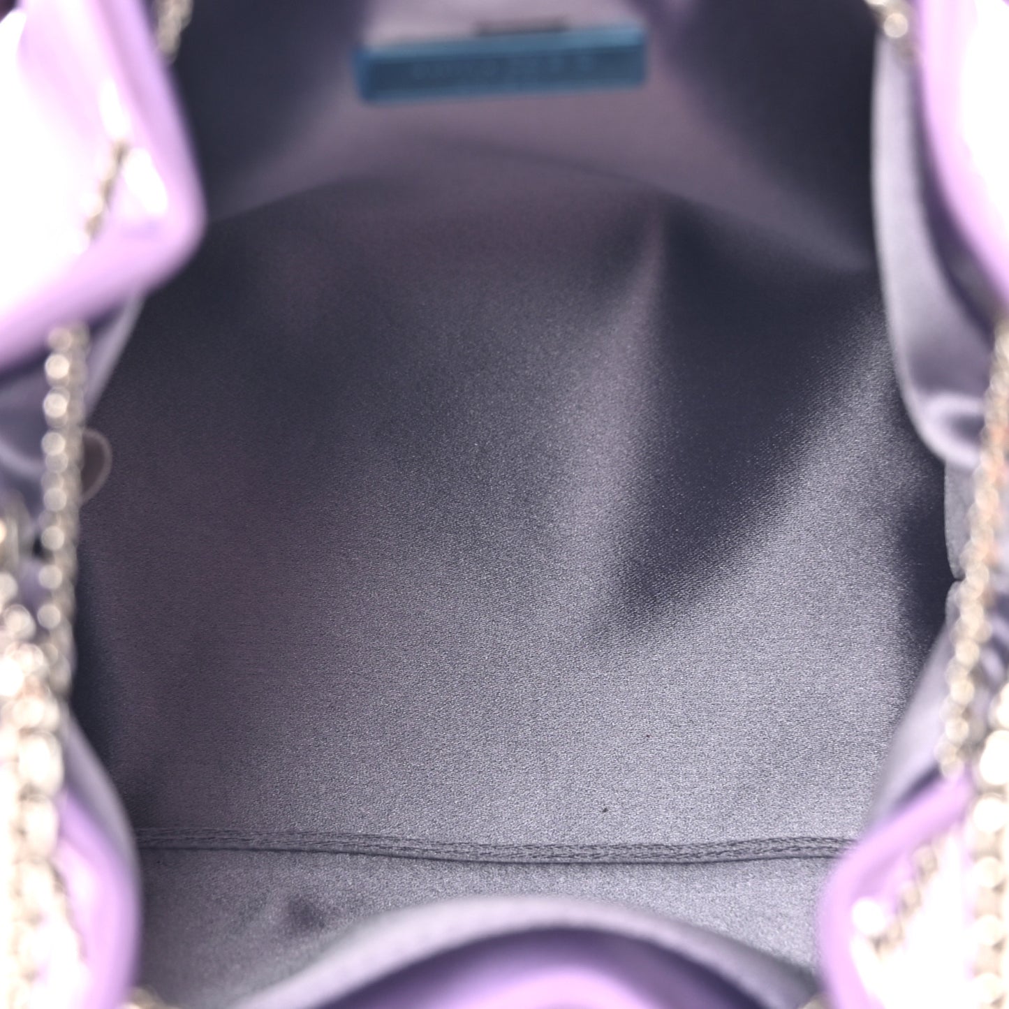Satin Crystal Embellished Bon Bon Bag Wisteria