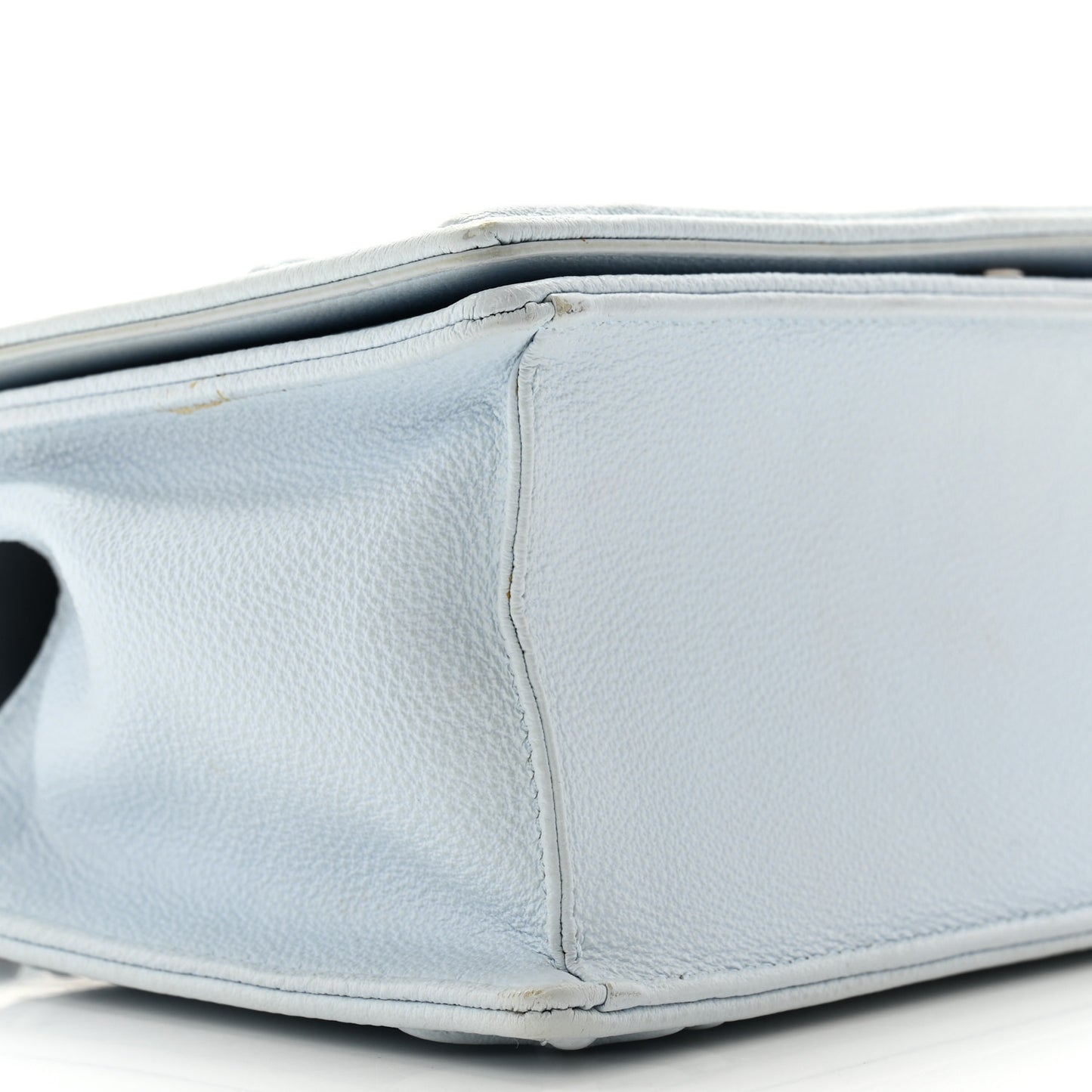 Grained Calfskin Medium Diorama Flap Bag Light blue