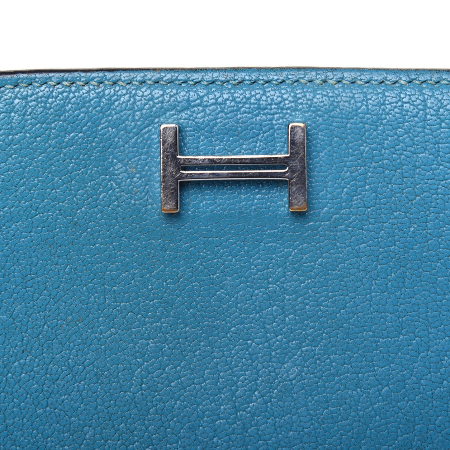 Chevre Mysore Compact Bearn Wallet Blue Jean