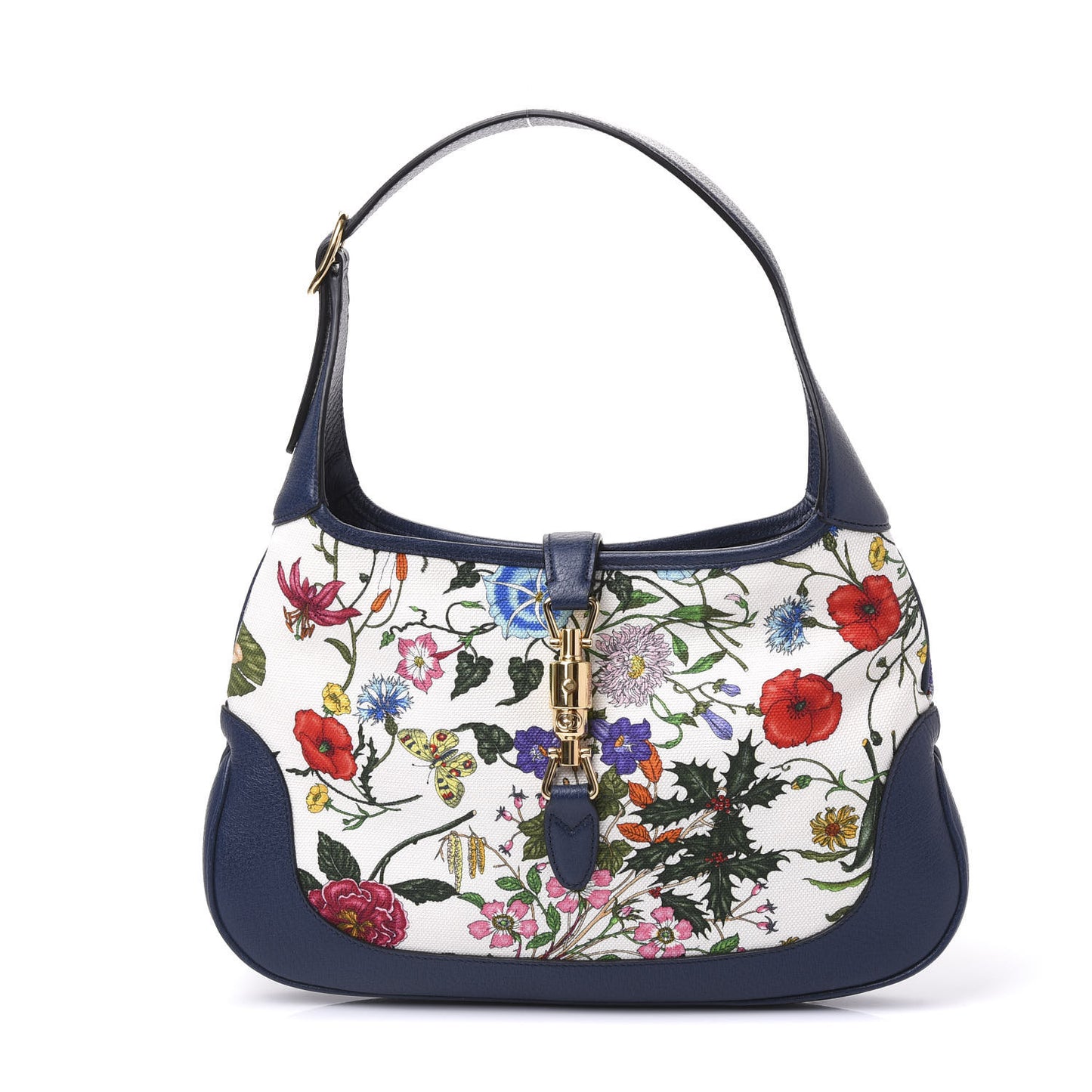 Canvas Flora Medium Jackie Hobo Blue Agata