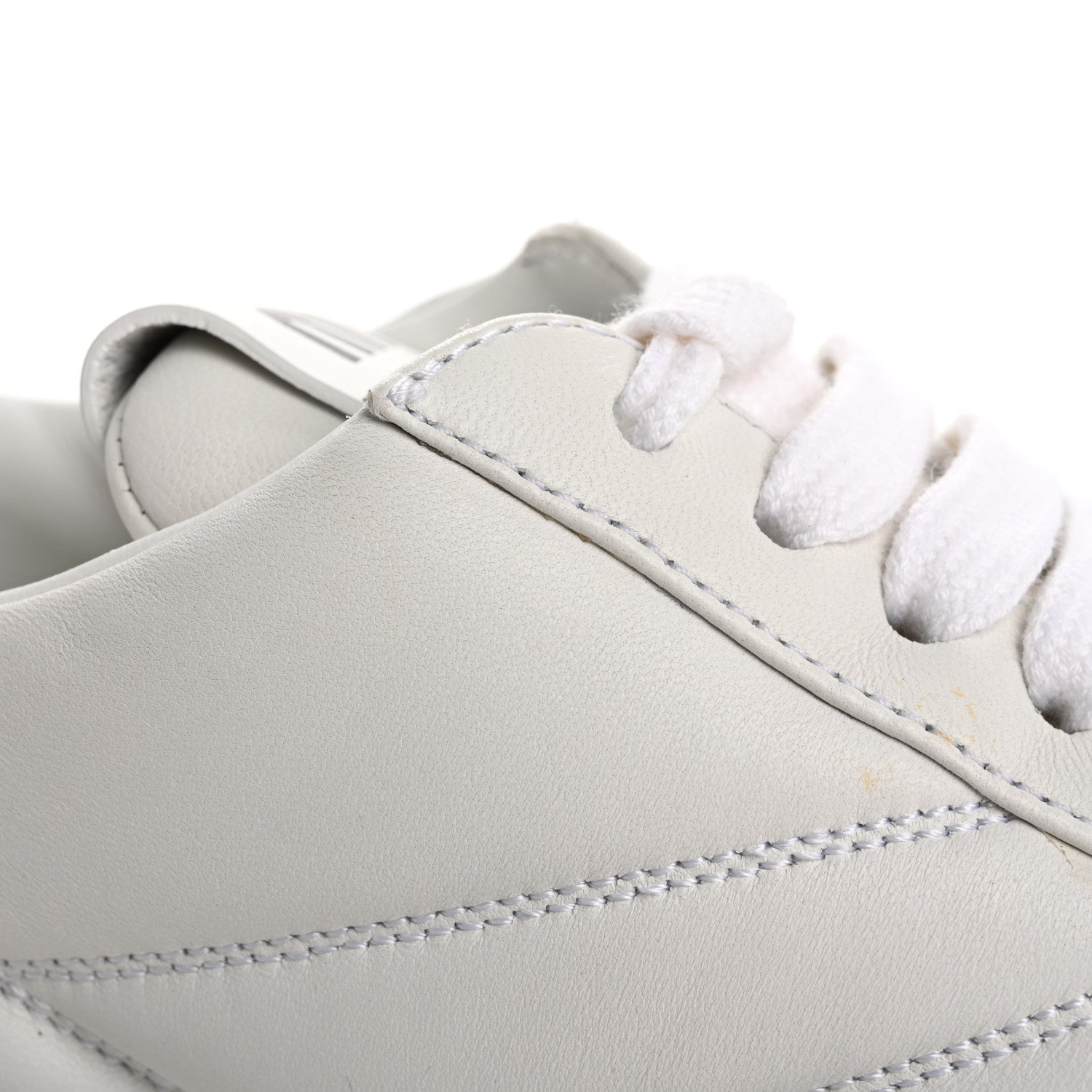 Miu Miu Nappa Quilted Sneakers 35 White 12 of 13