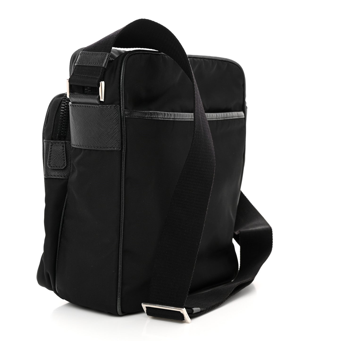 Tessuto Nylon Messenger Bag Black